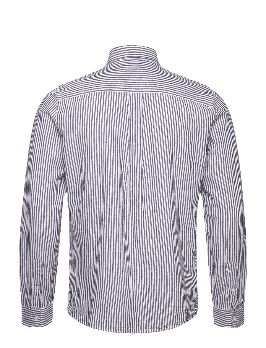 U.S. Polo Assn. - USPA Shirt Bolt Men - koszule lniane - dark sapphire stripe - 1
