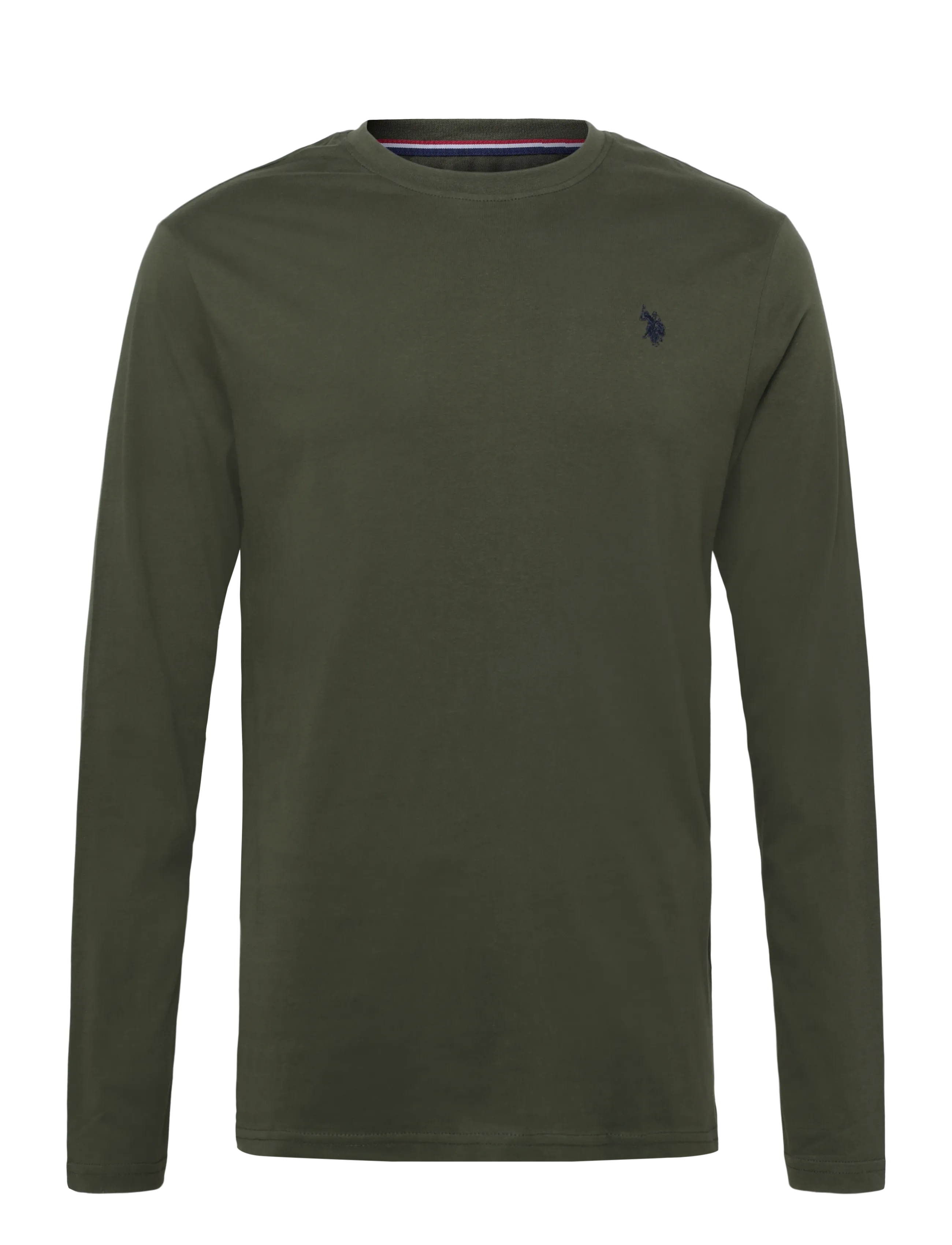 U.S. Polo Assn. USPA T-Shirt LS Brolin Men - T-Shirts - 19-0414TCX FOREST NIGHT / green