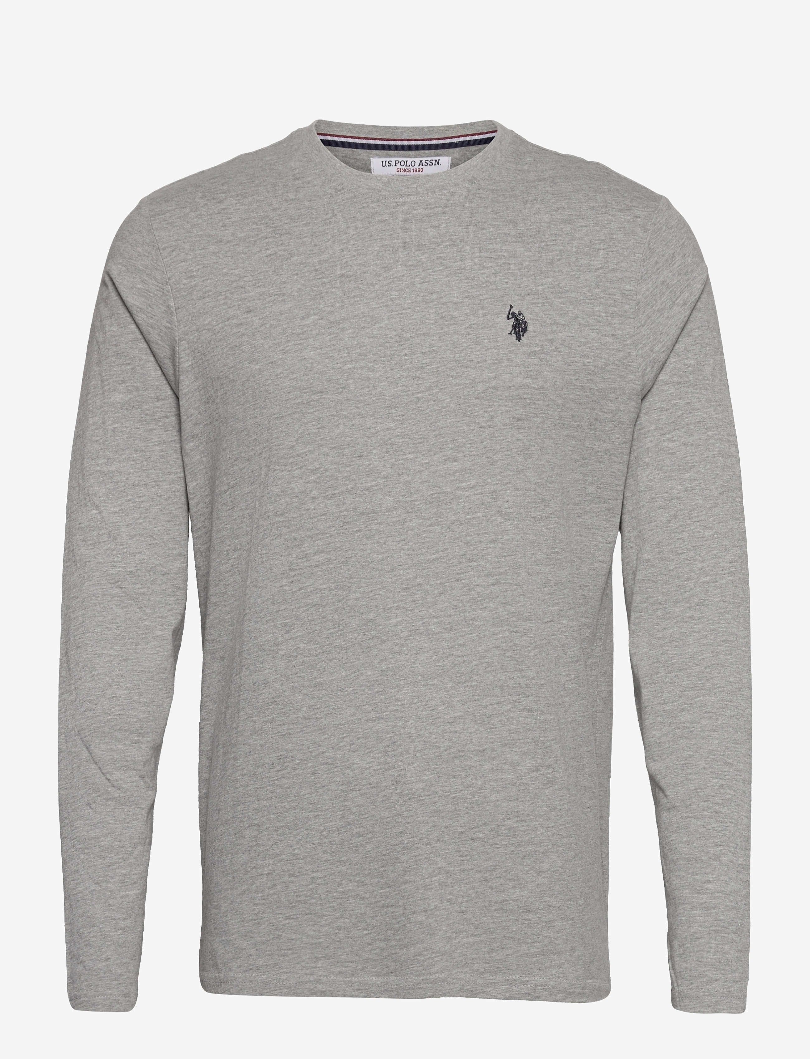 U.S. Polo Assn. USPA T-Shirt LS Brolin Men - Uus - GREY MELANGE / grey