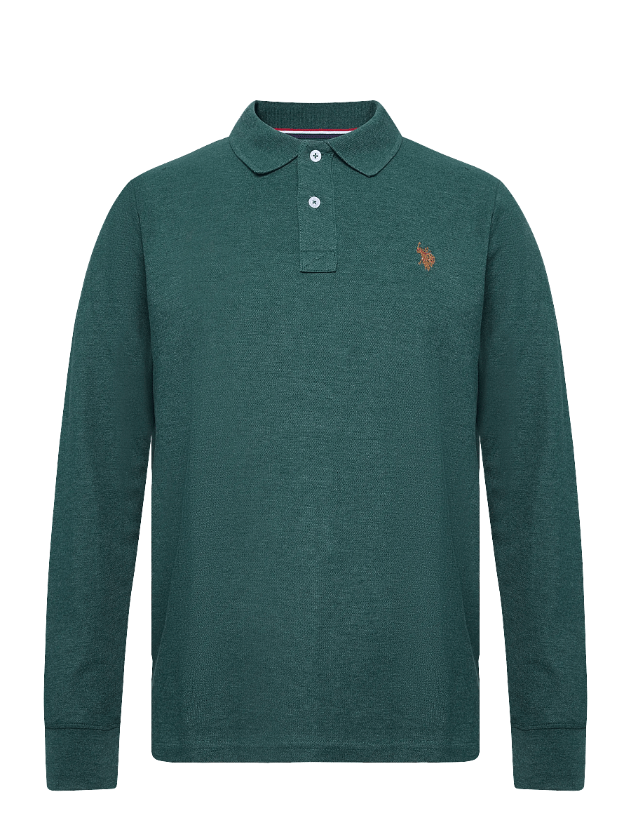 U.S. Polo Assn. - USPA Polo LS Brett Men - långärmade pikéer - rain forest mÉlange - 0