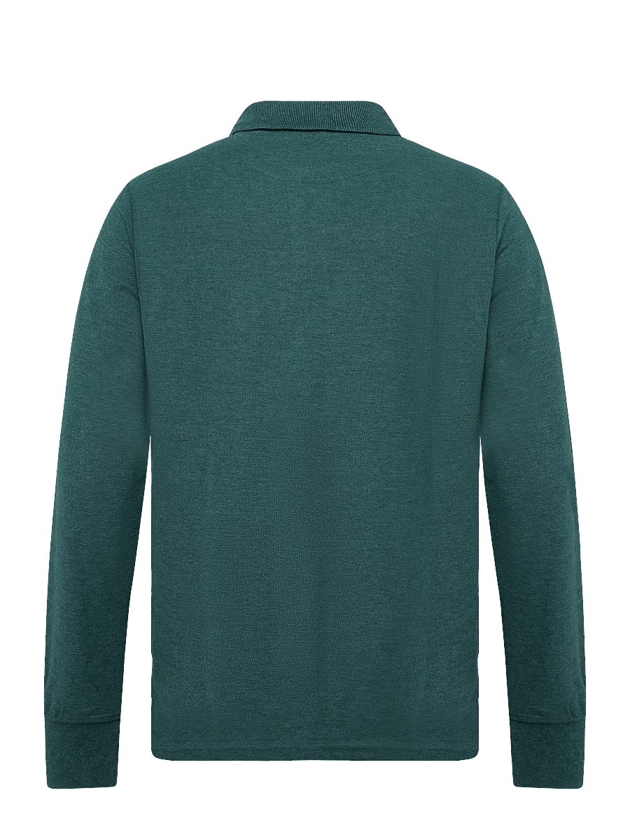 U.S. Polo Assn. - USPA Polo LS Brett Men - långärmade pikéer - rain forest mÉlange - 1