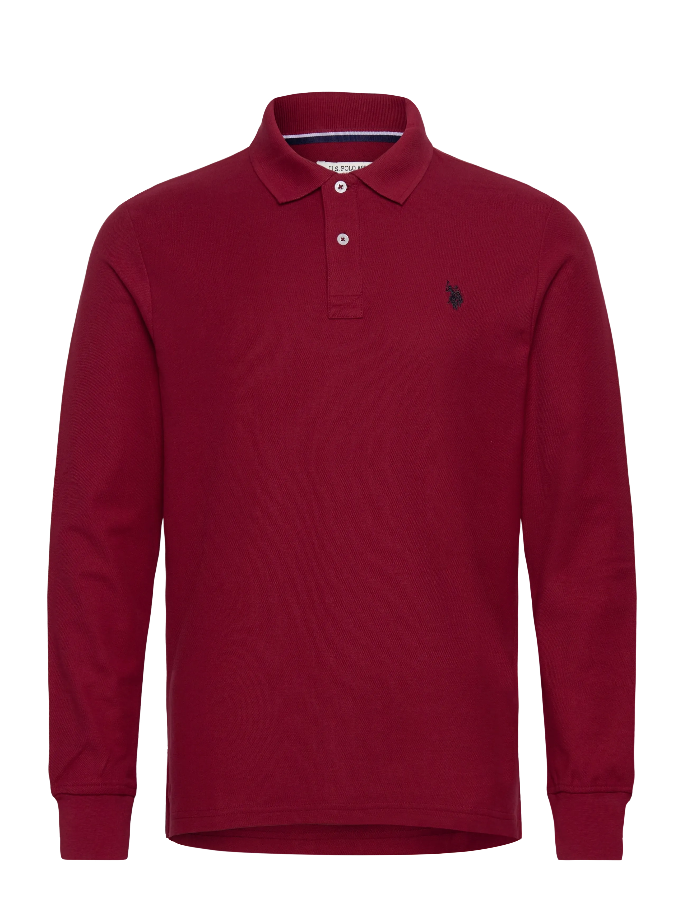U.S. POLO ASSN. Uspa Polo Ls Brett Herren Burgundy - S - Herren