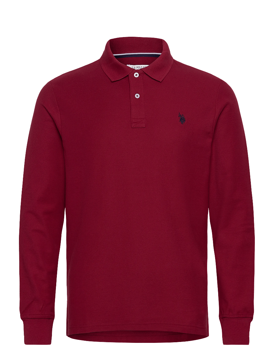 U.S. Polo Assn. - USPA Polo LS Brett Men - pikkade varrukatega polod - tibetan red - 0