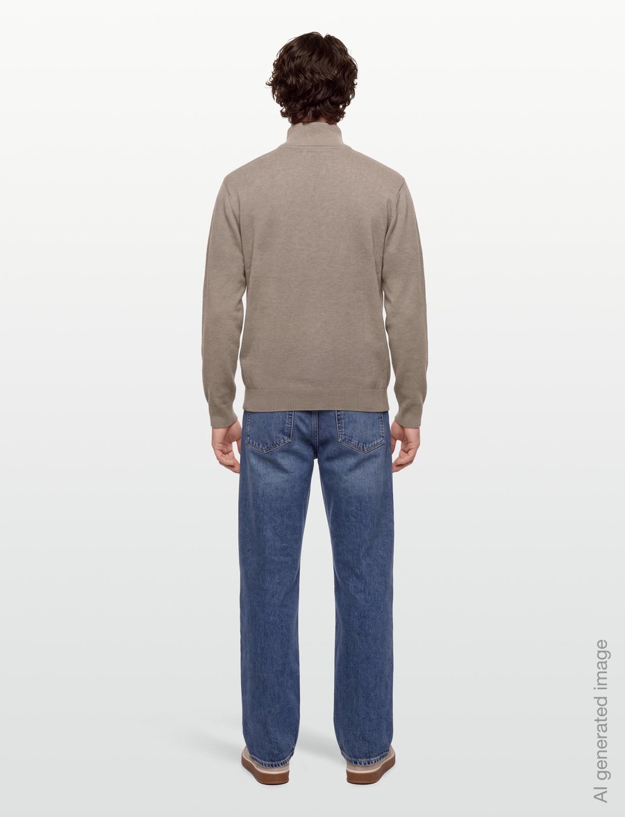 U.S. Polo Assn. - USPA Knit Brison Men - poolpika lukuga džemprid - 16-1104tcx crockery melange - 4