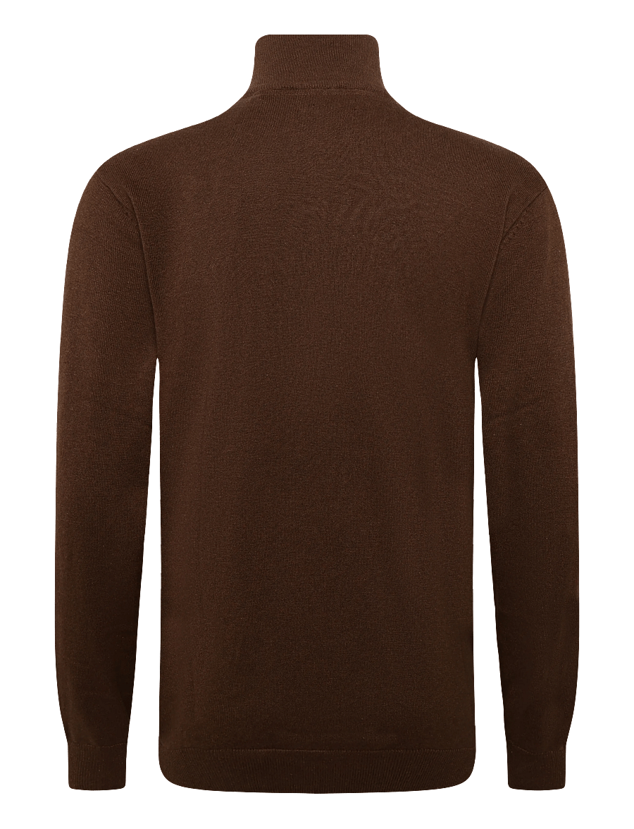 U.S. Polo Assn. - USPA Knit Brison Men - half zip-tröjor - chestnut melange - 1