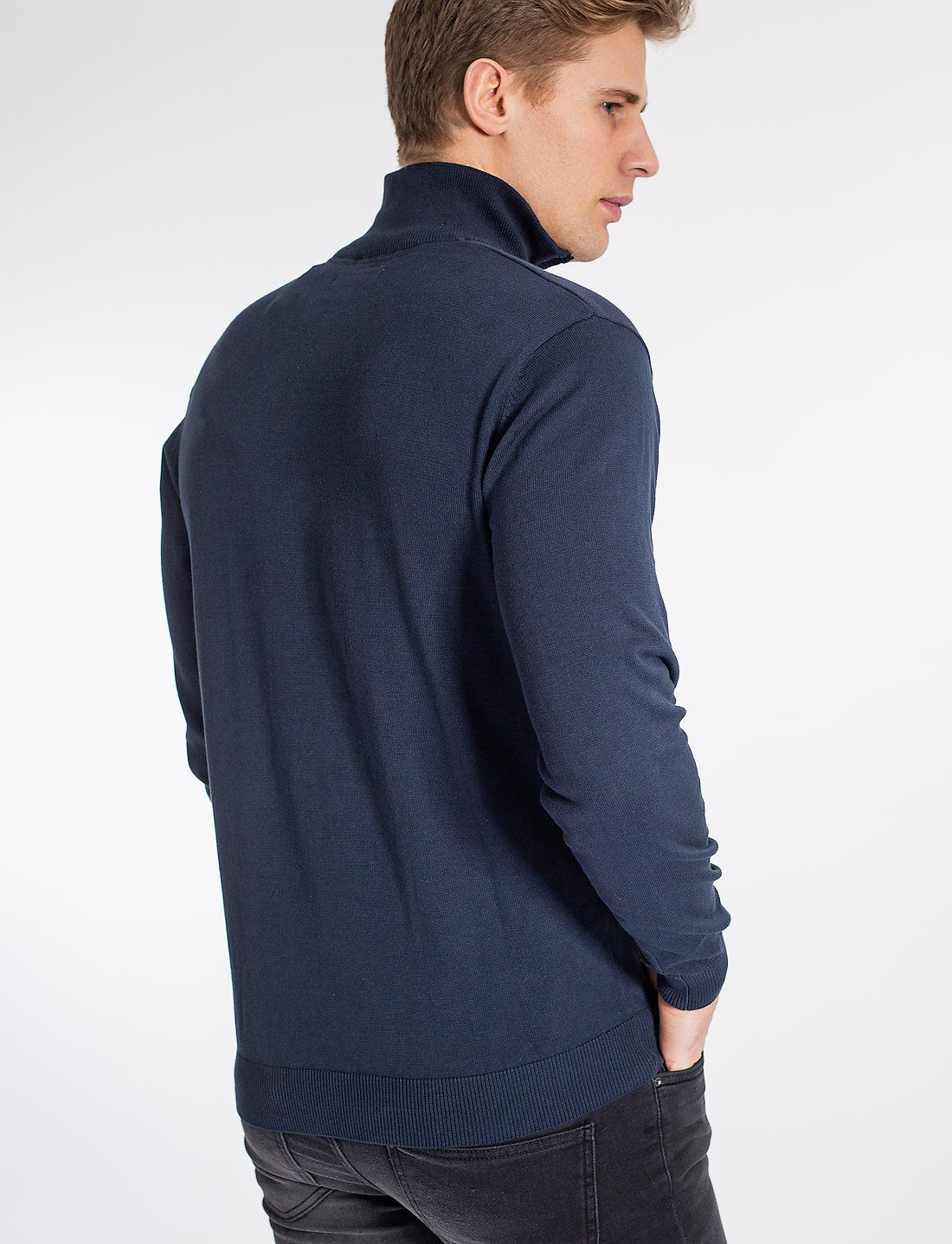 U.S. Polo Assn. - Brison Knit - halfzip strik - dark sapphire - 3