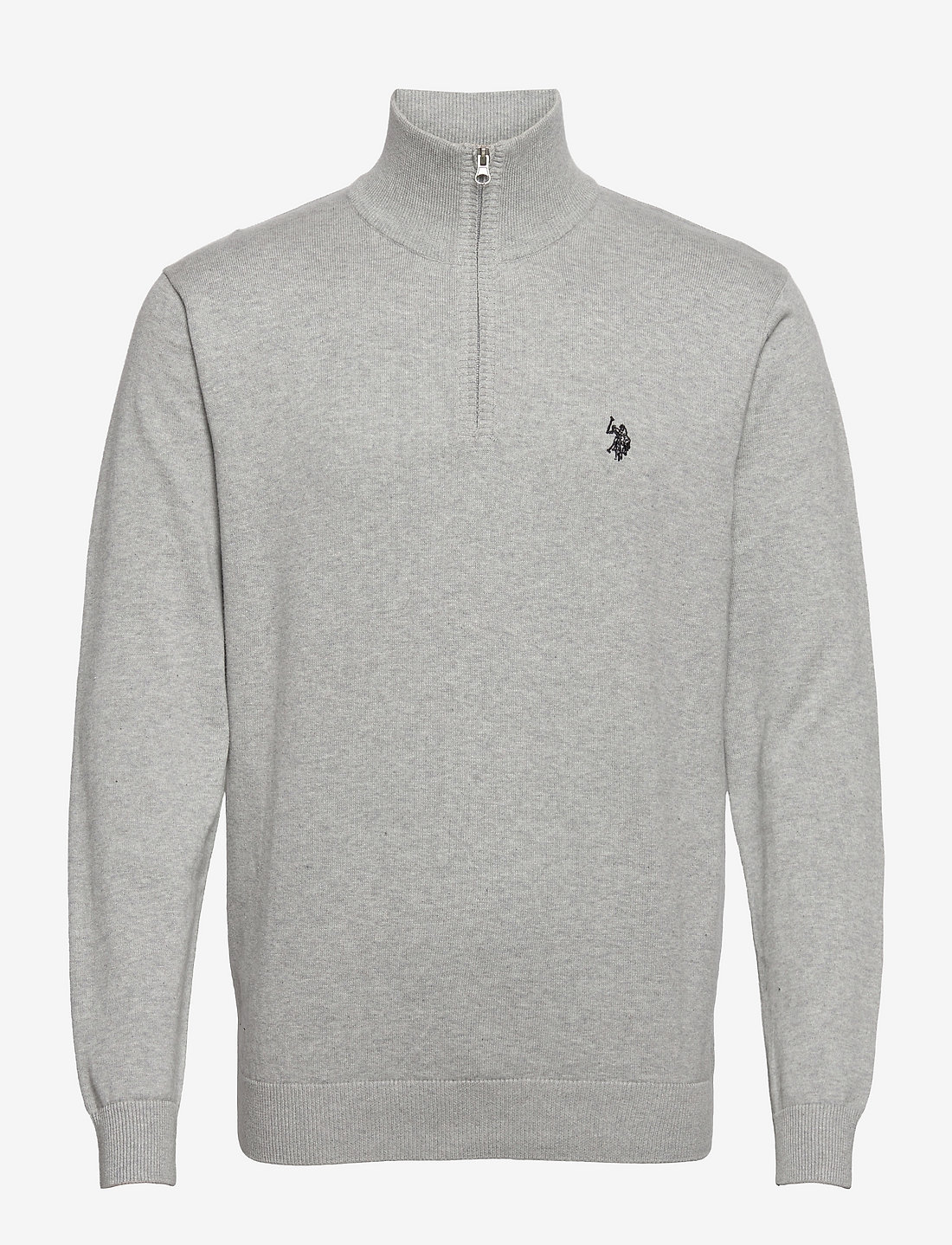 U.S. Polo Assn. - Brison Knit - halfzip strik - grey melange - 1