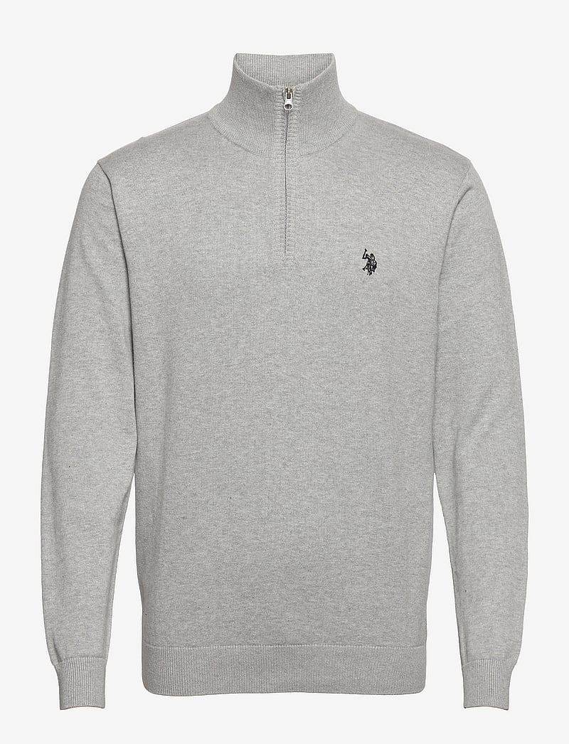 U.S. Polo Assn. - USPA Knit Brison Men - pulls demi-zippés - grey melange - 1