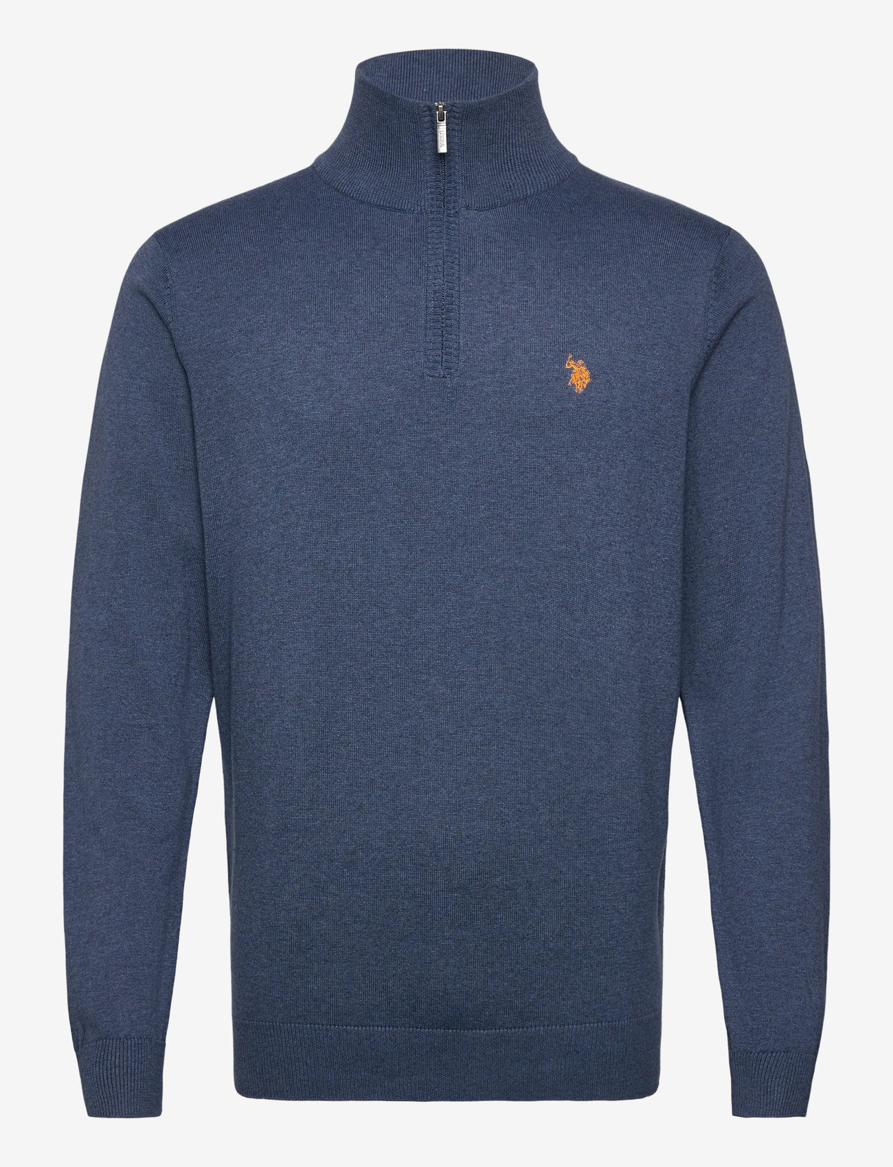 U.S. Polo Assn. - USPA Knit Brison Men - džemperi ar daļēju rāvējslēdzēja aizdari - vintage indigo melange - 0