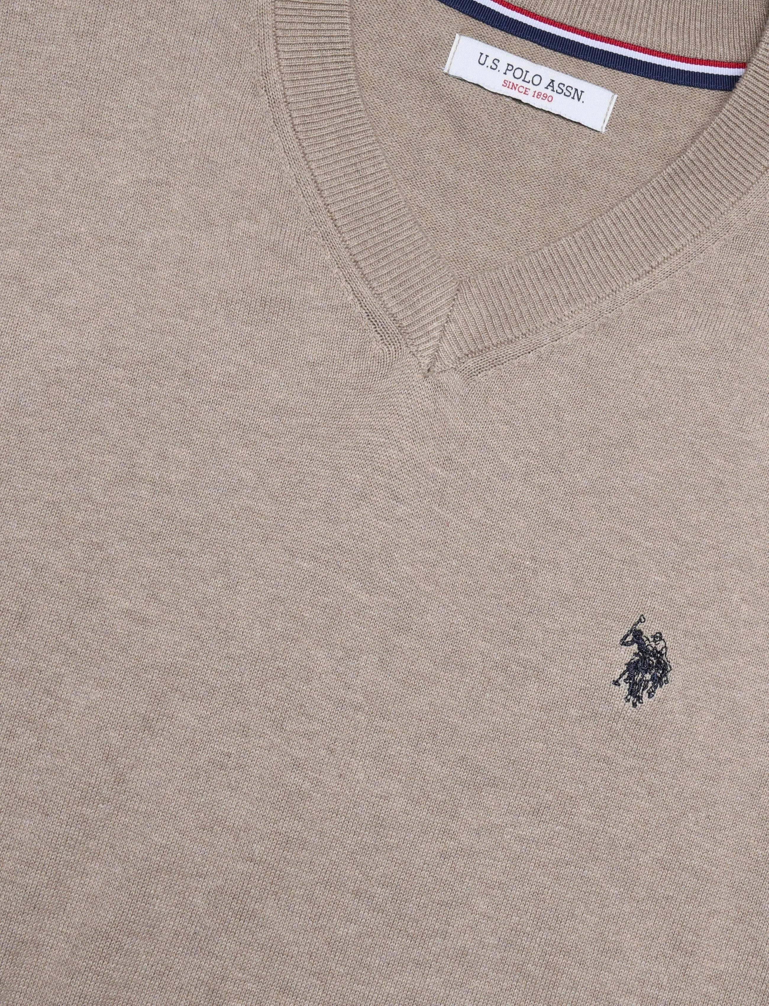 U.S. Polo Assn. - USPA V-Neck Knit Cosmo Men - v-hals - crockery melange - 2