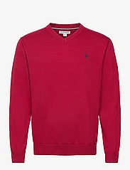 U.S. Polo Assn. - USPA V-Neck Knit Cosmo Men - basic knitwear - jester red - 0