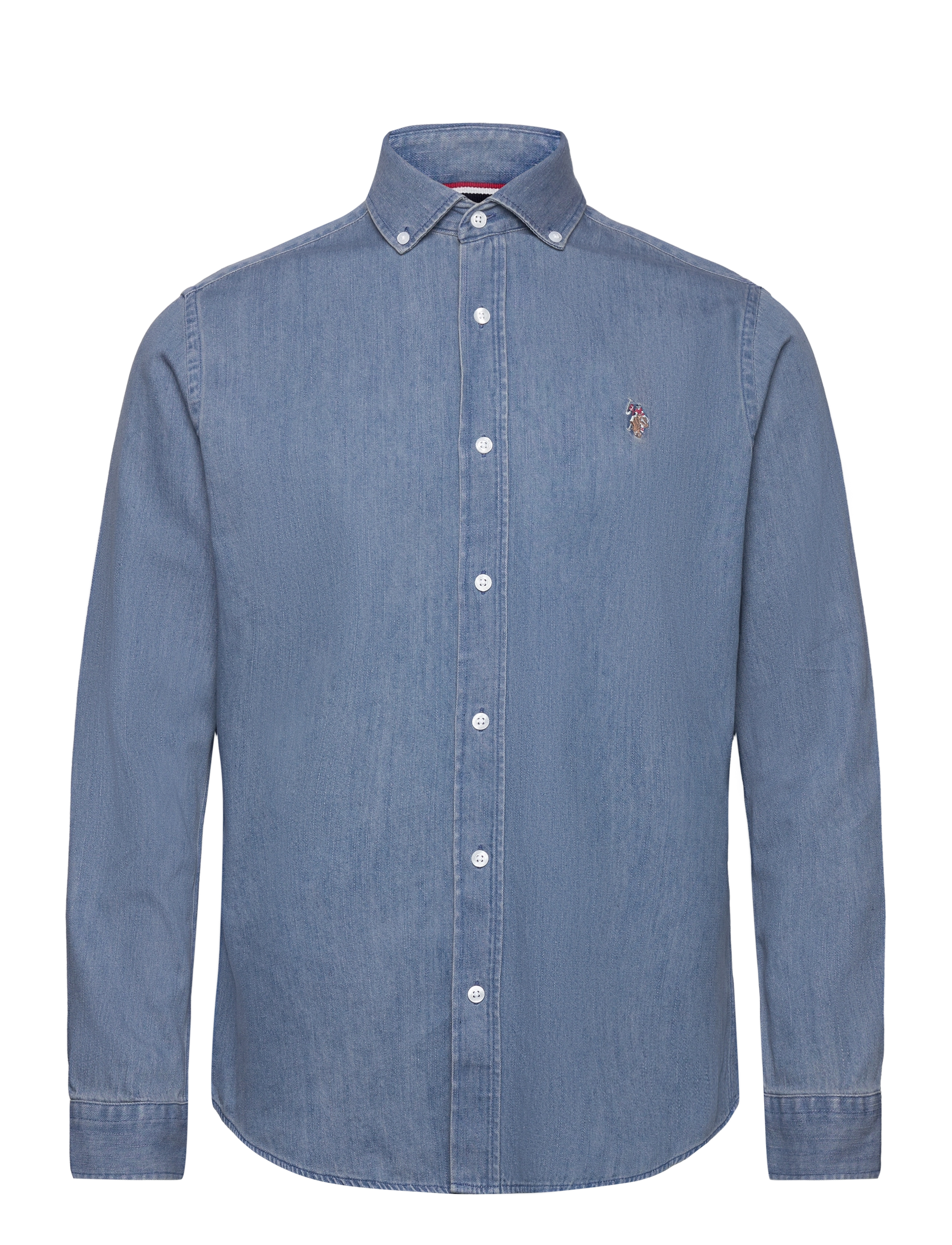 U.S. Polo Assn. Uspa Shirt Craig Men, S, Shirts, Blau - Denim Männerswear