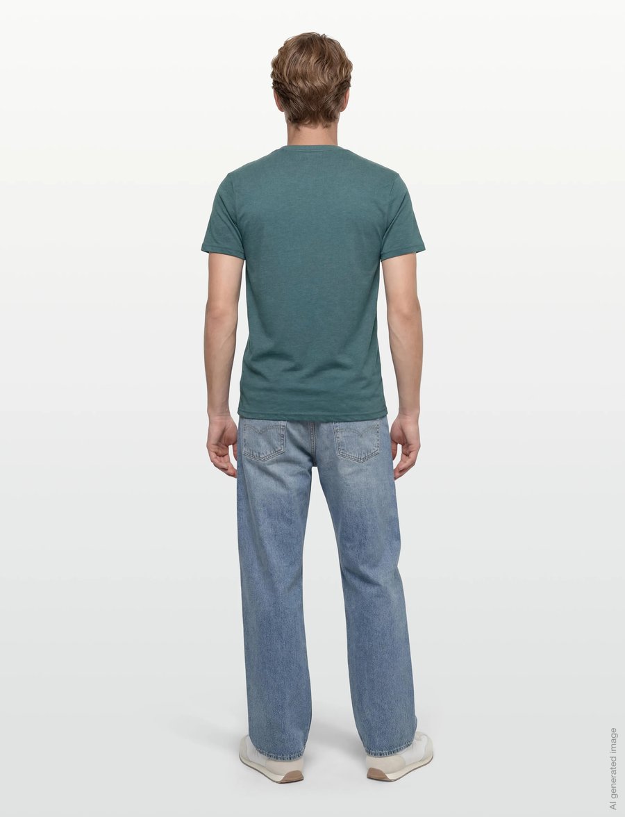 U.S. Polo Assn. - USPA T-Shirt V-Neck Cem Men - t-shirts à encolure en v - 19-4517tcx mediterranea melang - 4