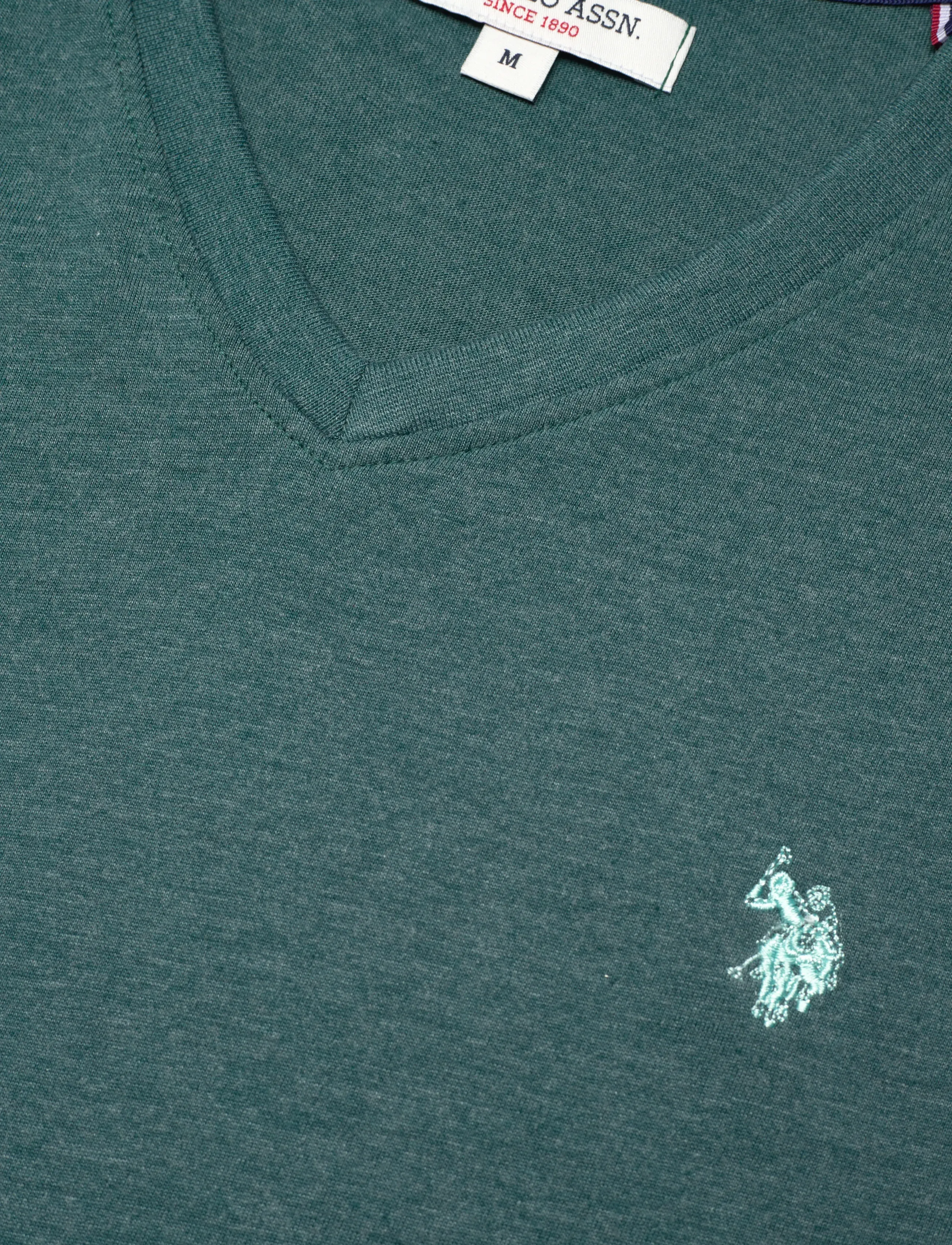 U.S. Polo Assn. - USPA T-Shirt V-Neck Cem Men - t-shirts à encolure en v - 19-4517tcx mediterranea melang - 5
