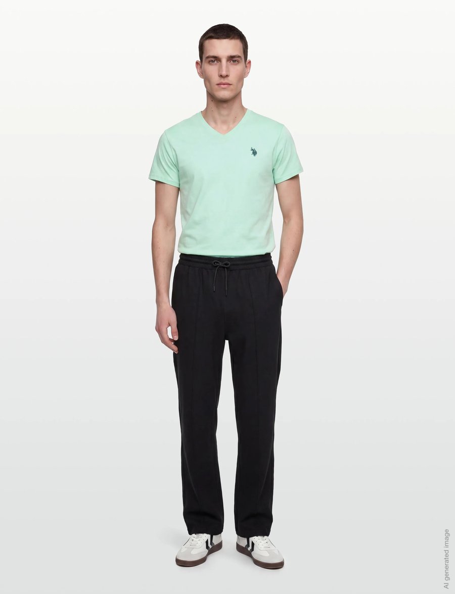 U.S. Polo Assn. - USPA T-Shirt V-Neck Cem Men - t-shirts mit v-ausschnitt - 13-5409tcx yucca - 0