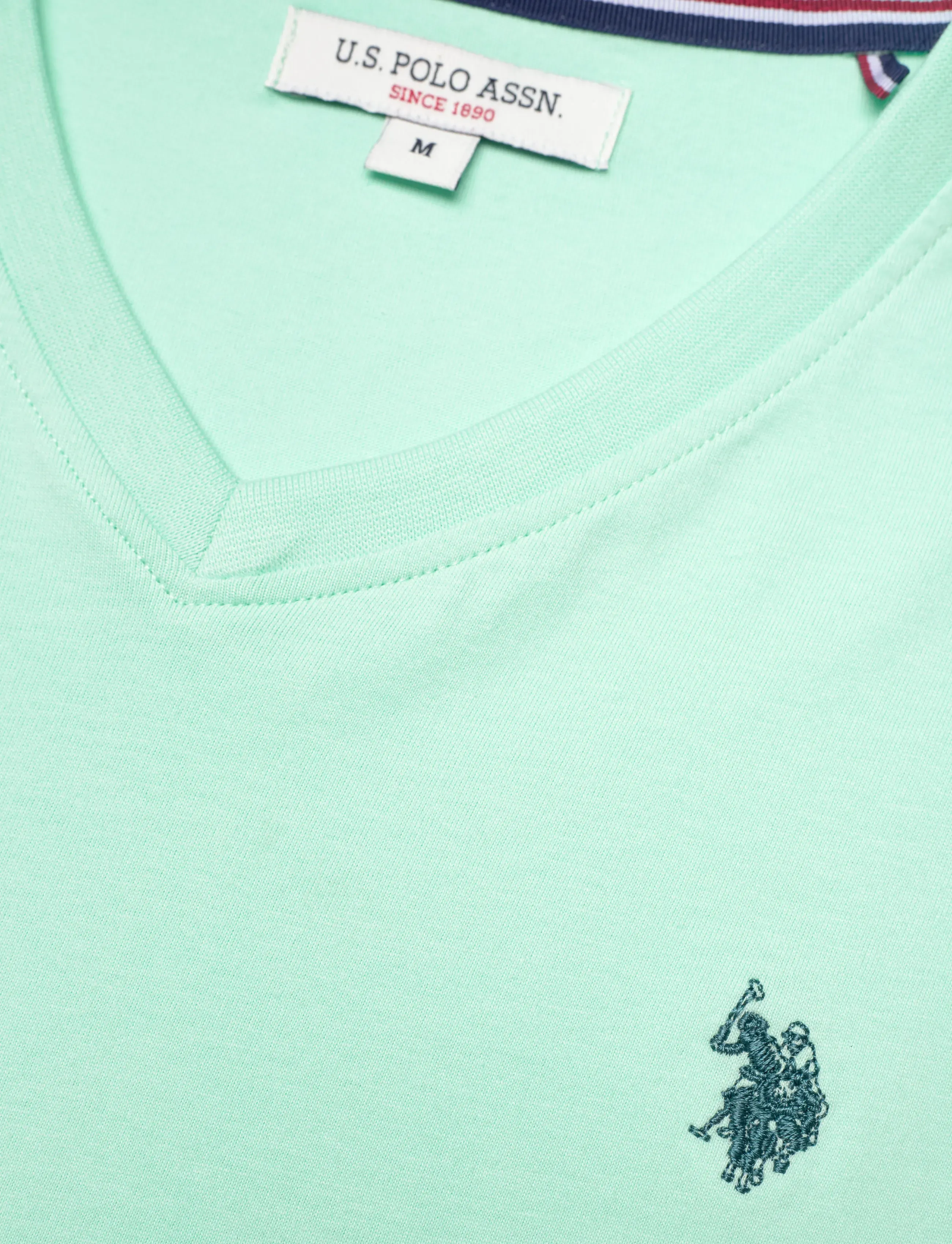 U.S. Polo Assn. - USPA T-Shirt V-Neck Cem Men - t-shirts med v-hals - 13-5409tcx yucca - 5
