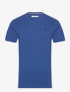 USPA T-Shirt V-Neck Cem Men - MONACO BLUE
