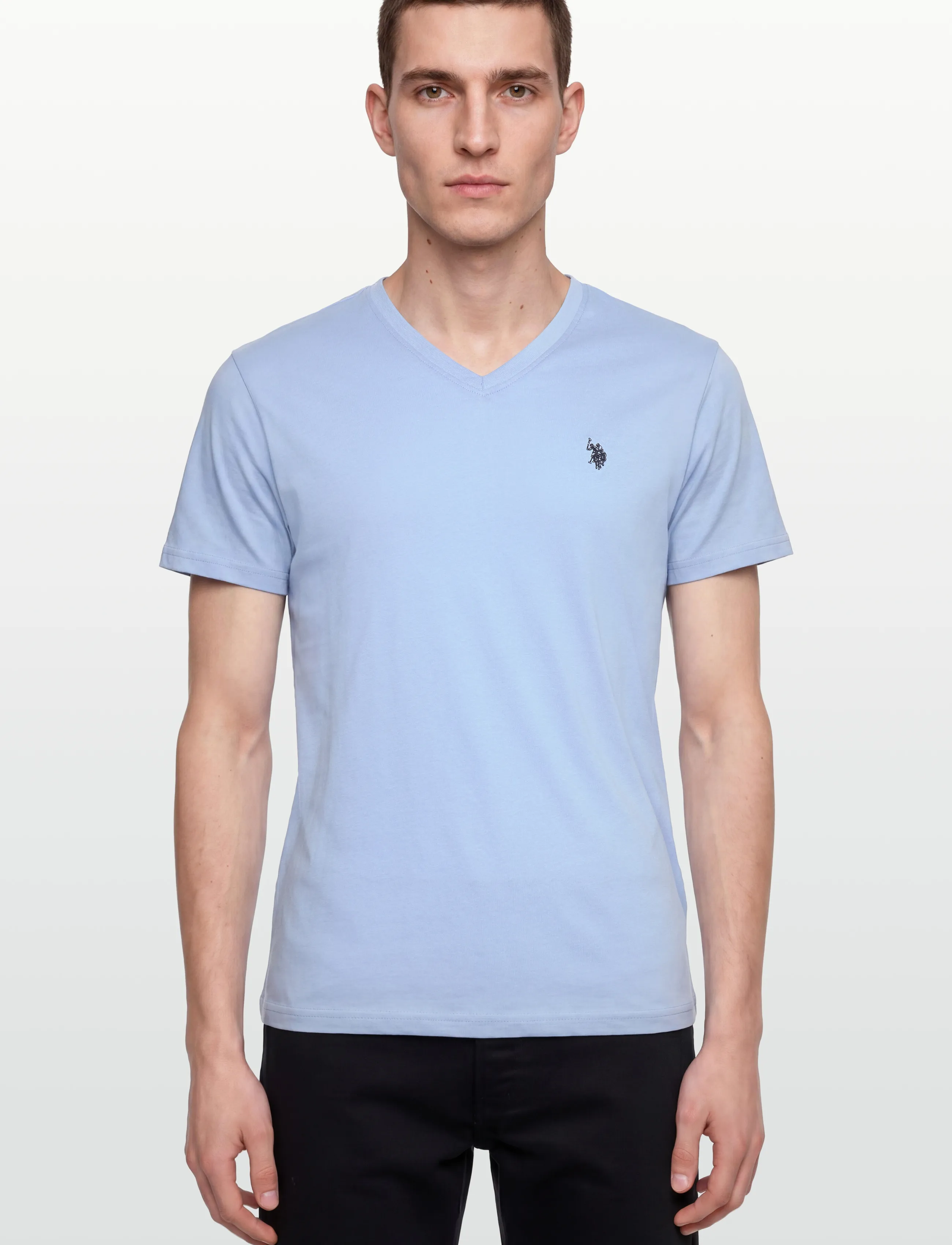 U.S. Polo Assn. - USPA T-Shirt V-Neck Cem Men - t-shirts med v-hals - placid blue - 3