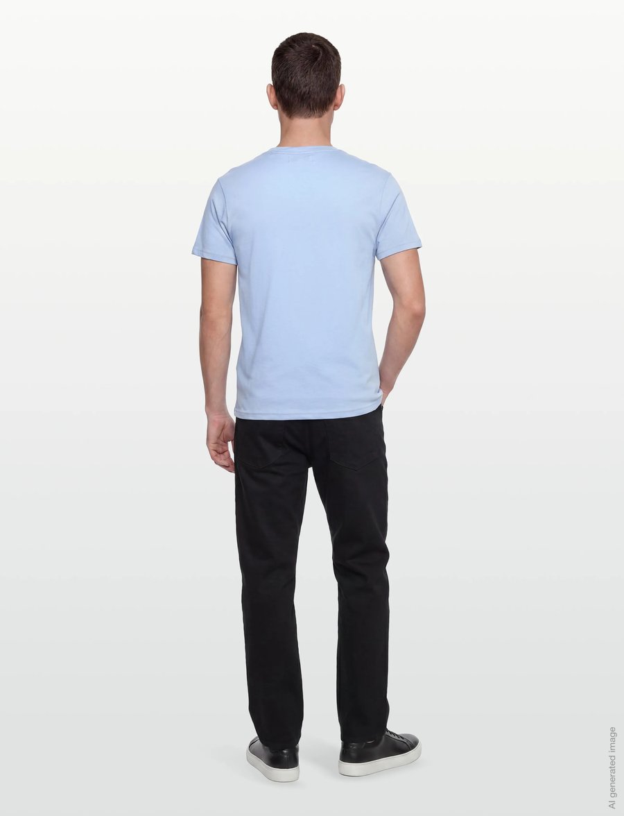U.S. Polo Assn. - USPA T-Shirt V-Neck Cem Men - t-shirts mit v-ausschnitt - placid blue - 4