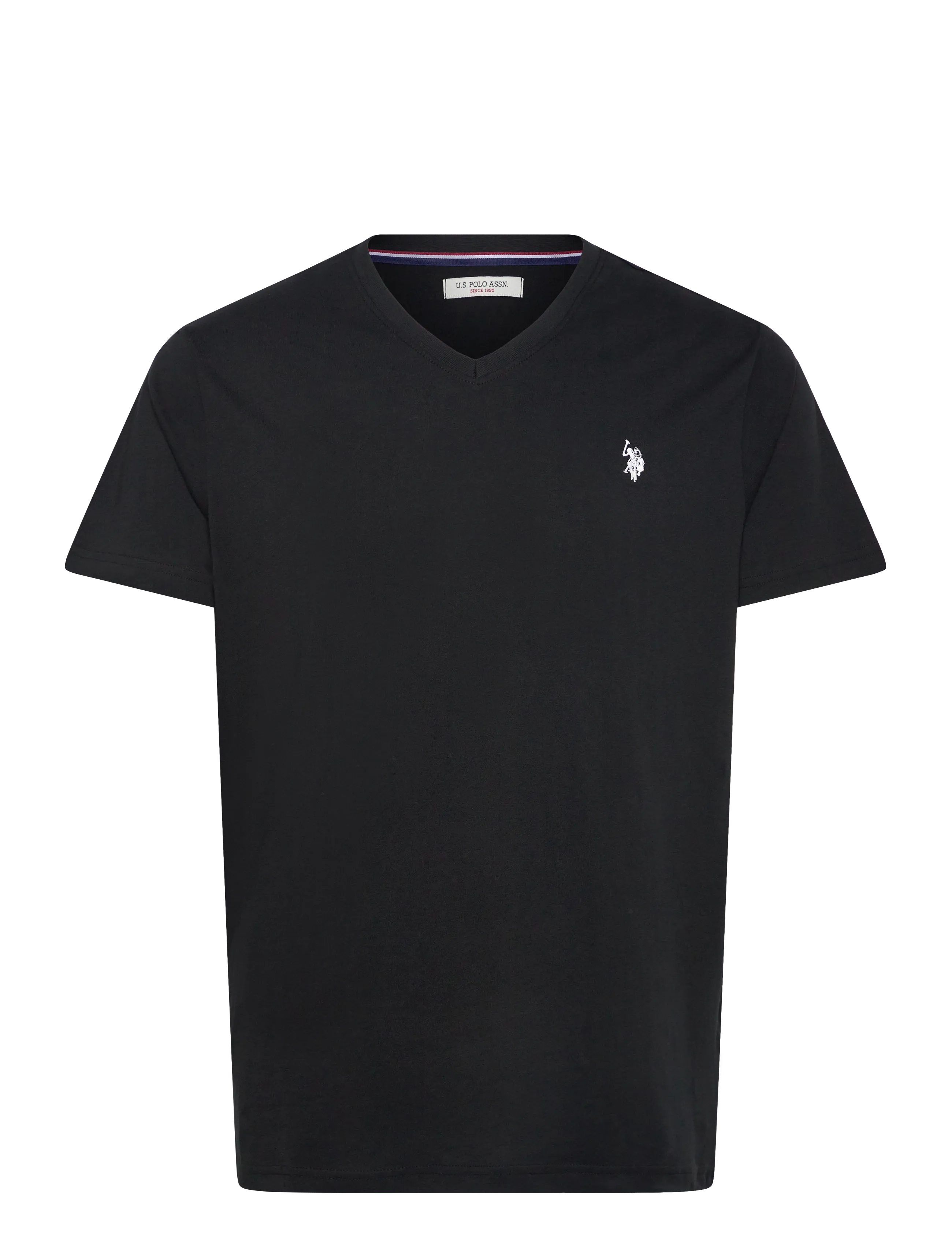 U.S. Polo Assn. USPA T-Shirt V-Neck Cem Men - T-shirts - TAP SHOE / black