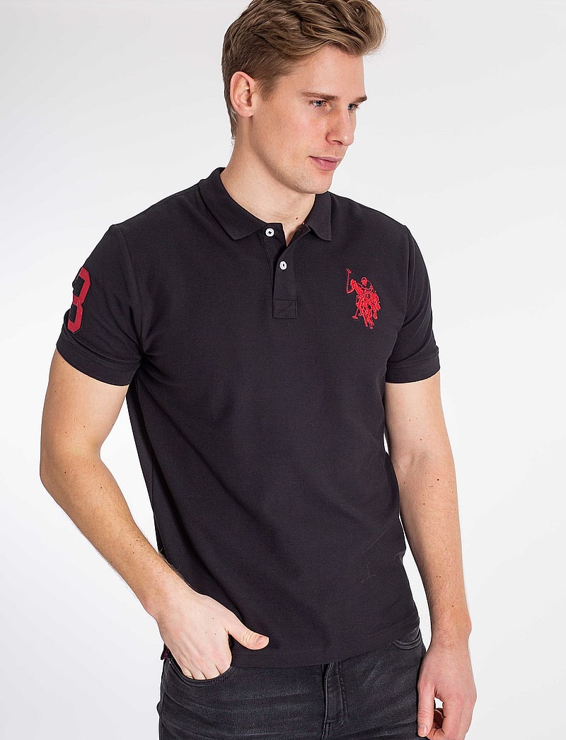 U.S. Polo Assn. - USPA Polo Alfredo Men - kortærmede poloer - black - 0