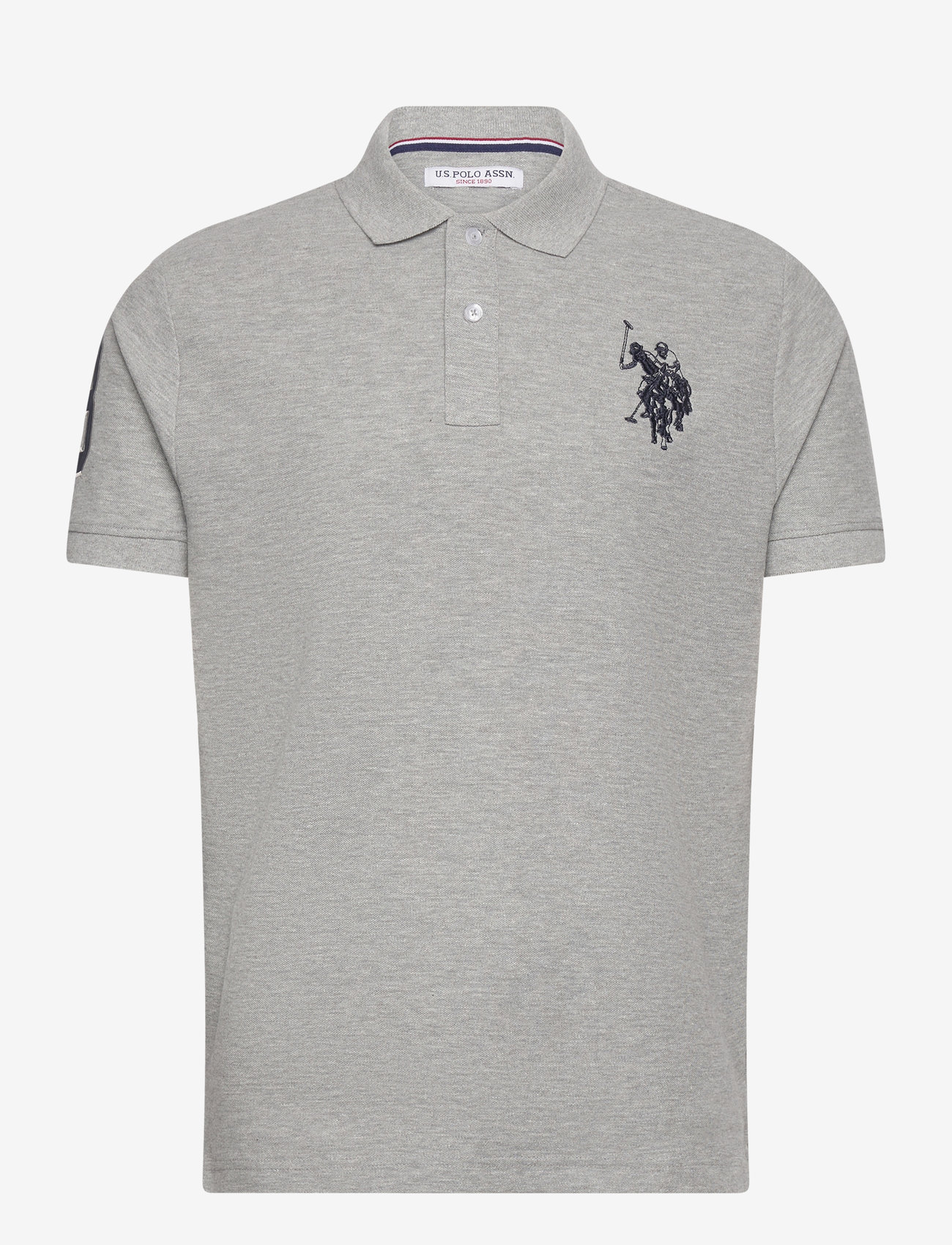 U.S. Polo Assn. - USPA Polo Alfredo Men - kortærmede poloer - grey mel. - 0