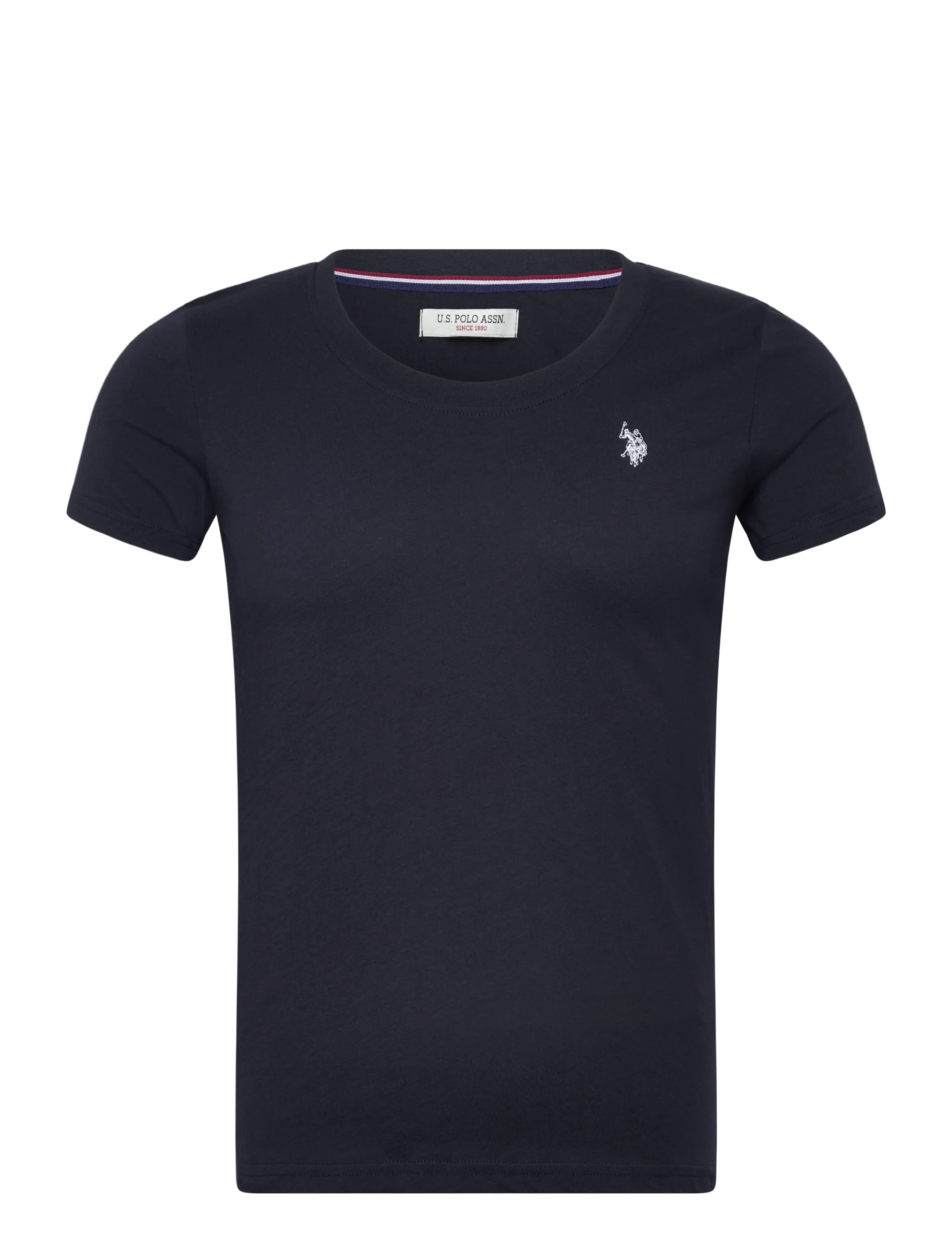 U.S. Polo Assn. USPA O Neck Tee Amy Women - Kläder - 19-4020TCX DARK SAPPHIRE / black
