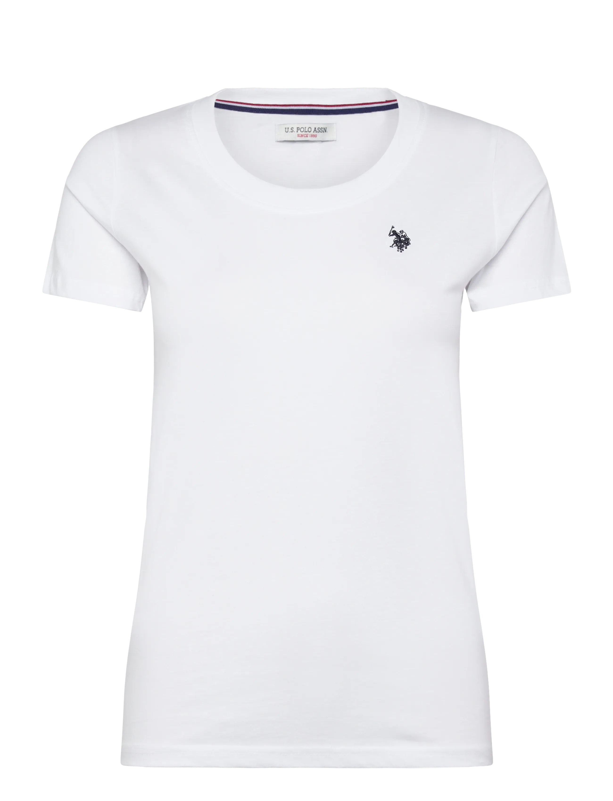 U.S. Polo Assn. USPA O Neck Tee Amy Women - Apģērbi - WHITE / white