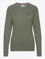 U.S. Polo Assn. - USPA O Neck Knit Beth Women - džemperi - thyme - 0