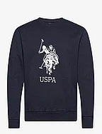 USPA Sweat O Neck Frejlev Men - DARK SAPPHIRE