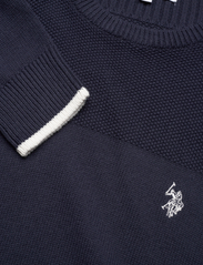 U.S. Polo Assn. - Gerluf reg cot USPA M KNIT - megztinis su apvalios formos apykakle - dark sapphire - 2