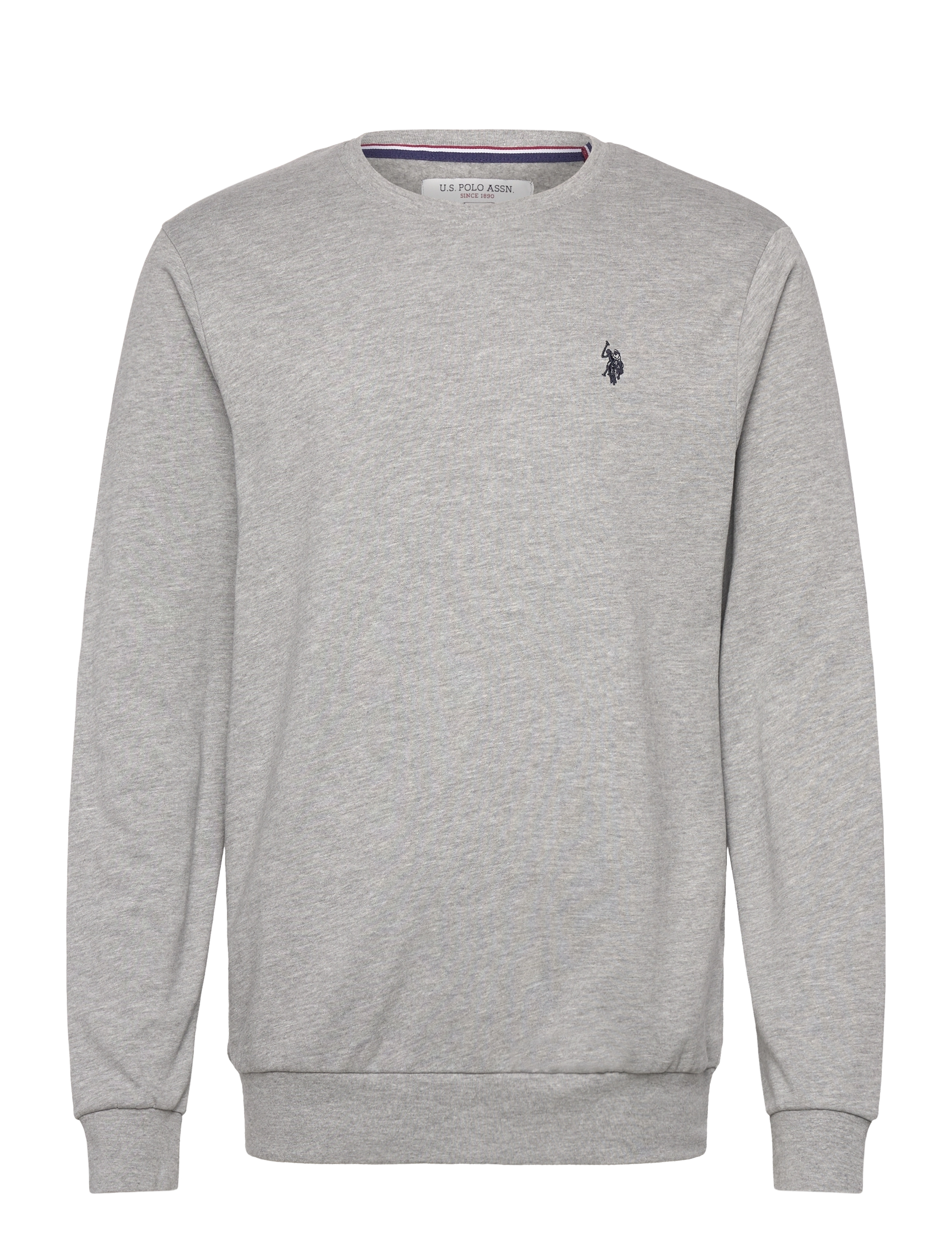 U.S. Polo Assn. Hugo Reg SW USPA M SWEAT - Clothing - GREY MÉLANGE / grey