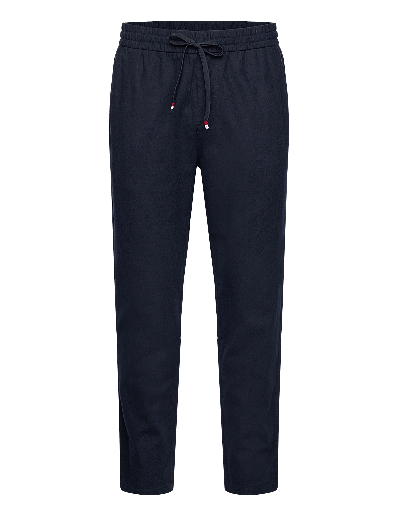 U.S. Polo Assn. - IVAN reg lin cot USPA M PANTS - lininės kelnės - dark sapphire - 0
