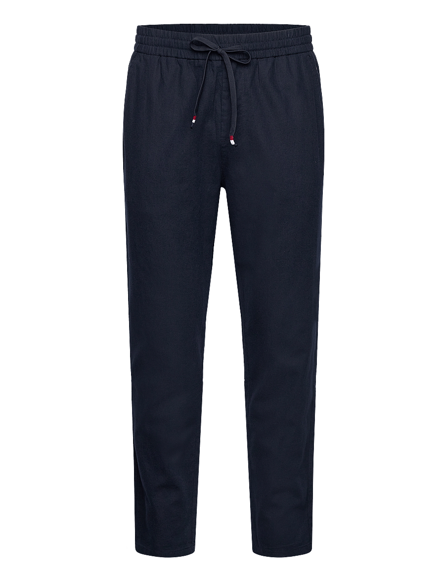 U.S. Polo Assn. - IVAN reg lin cot USPA M PANTS - hørbukser - dark sapphire - 0