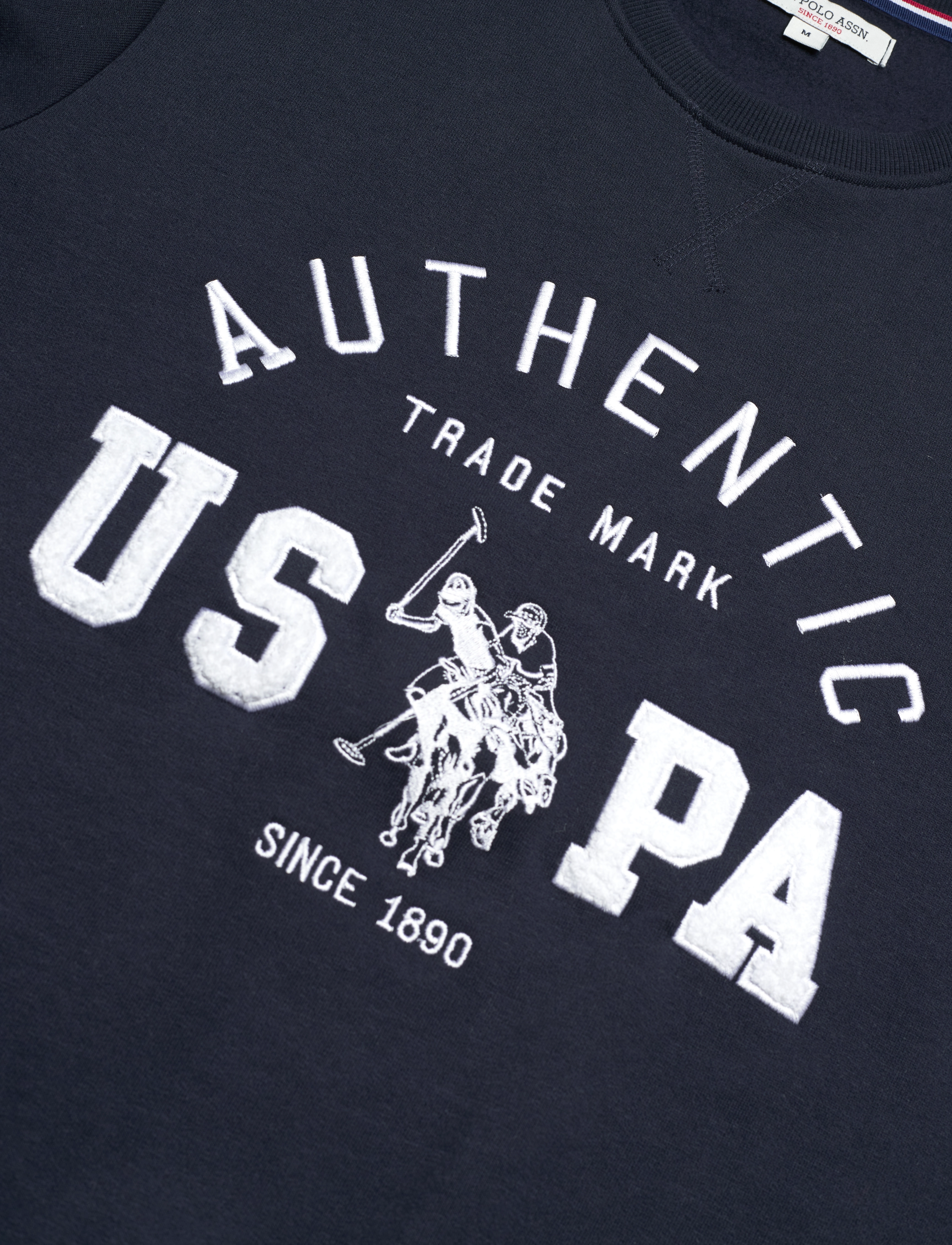 U.S. Polo Assn. - JOE reg cw cot pe USPA M SWEAT - dark sapphire - 2