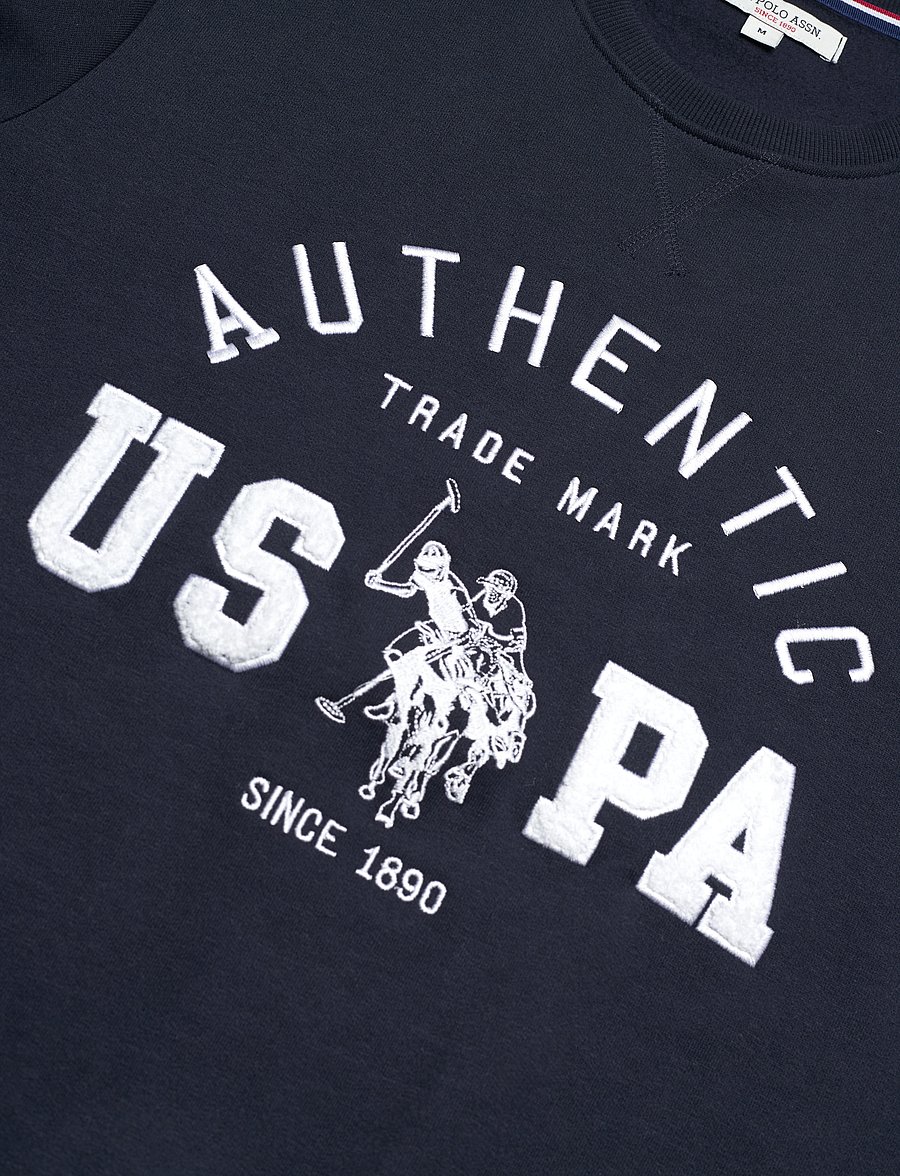 U.S. Polo Assn. - JOE reg cw cot pe USPA M SWEAT - dark sapphire - 2