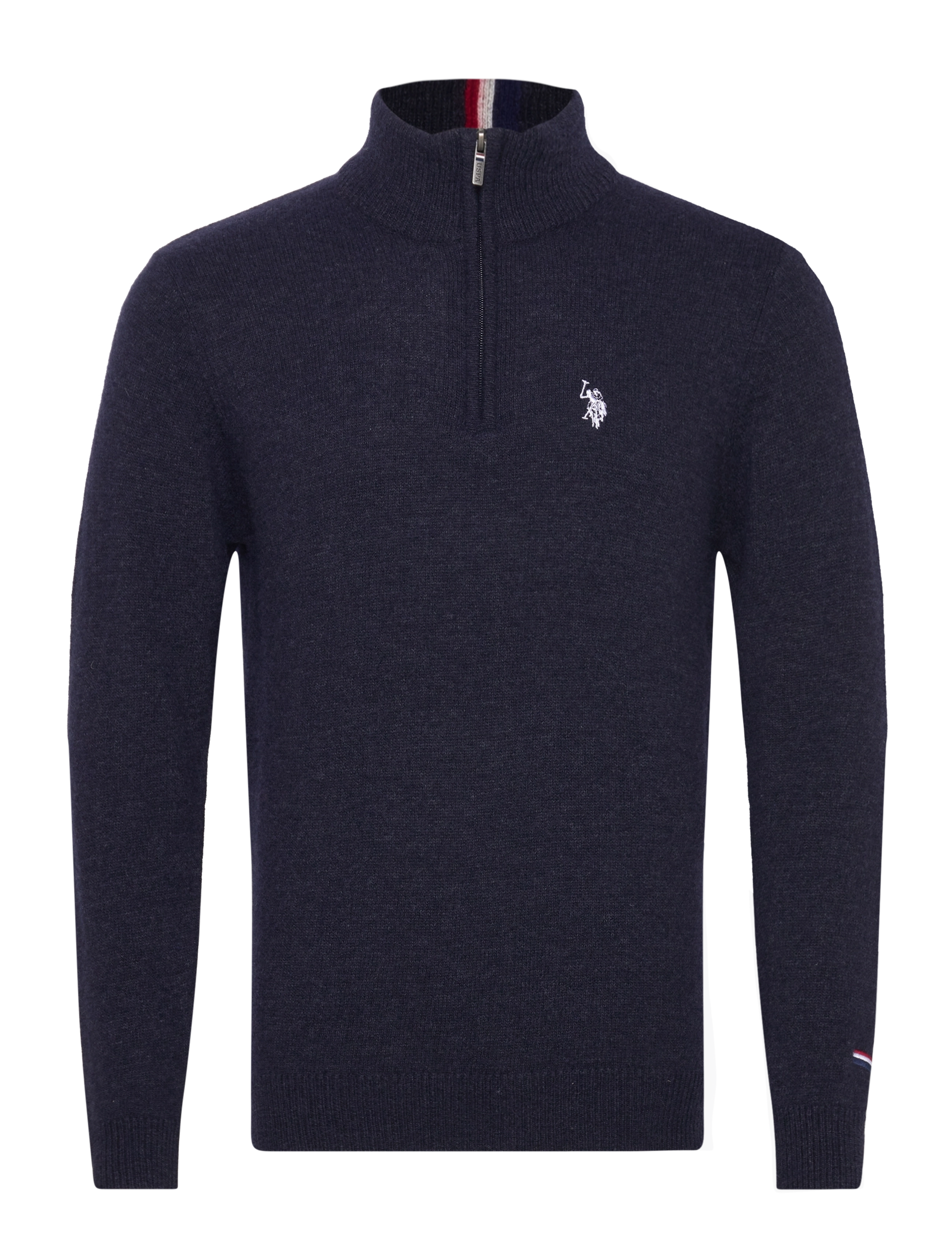 U.S. Polo Assn. - KEVIN REG LW HZ USPA M KNIT - pullover mit halbem reißverschluss - 19-4020tcx dark sapphire - 0