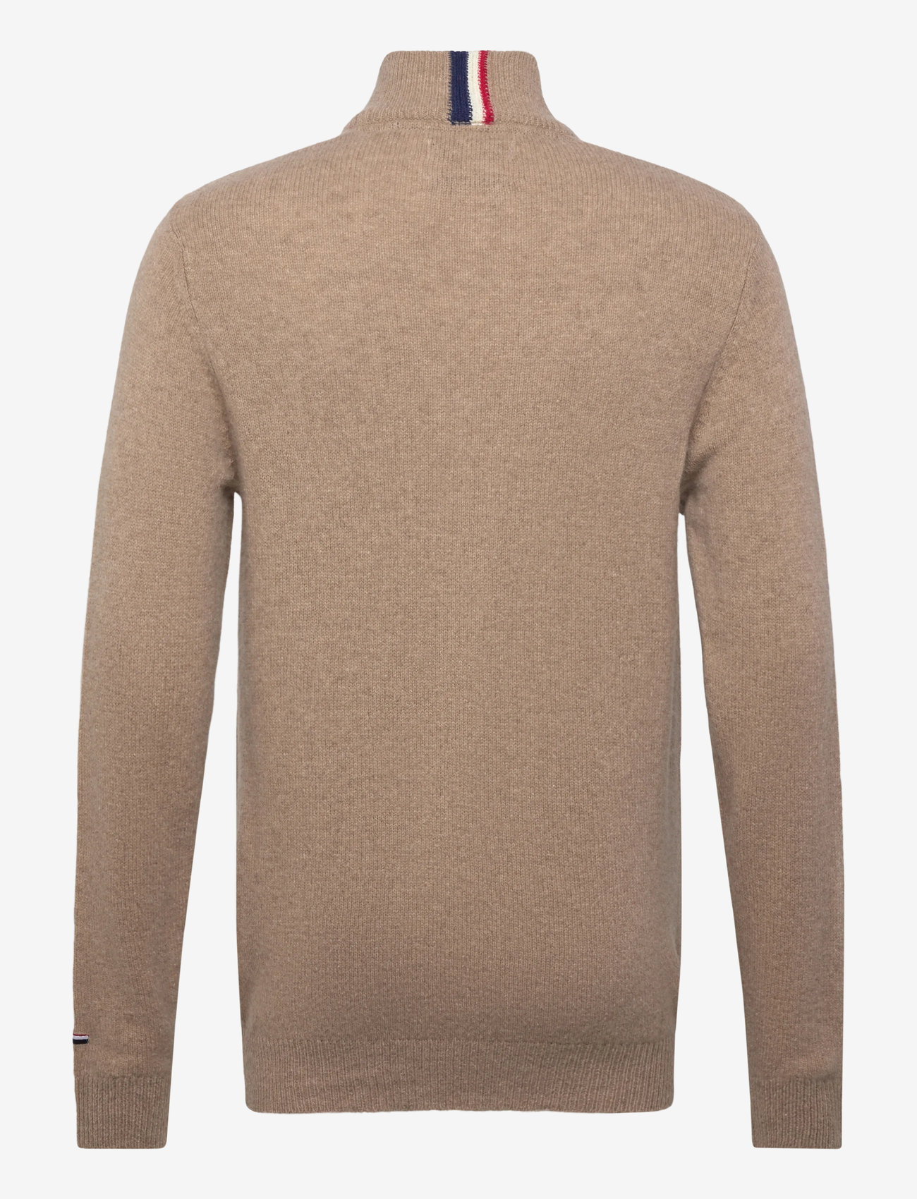 U.S. Polo Assn. - KEVIN REG LW HZ USPA M KNIT - pulls demi-zippés - brown mÉlange - 1