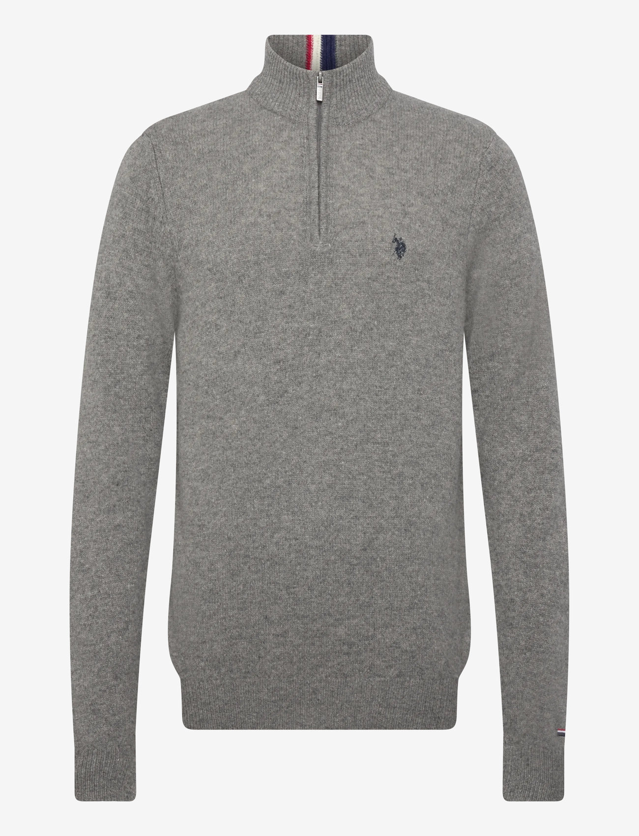 U.S. Polo Assn. - KEVIN REG LW HZ USPA M KNIT - half zip-tröjor - grey melange - 0