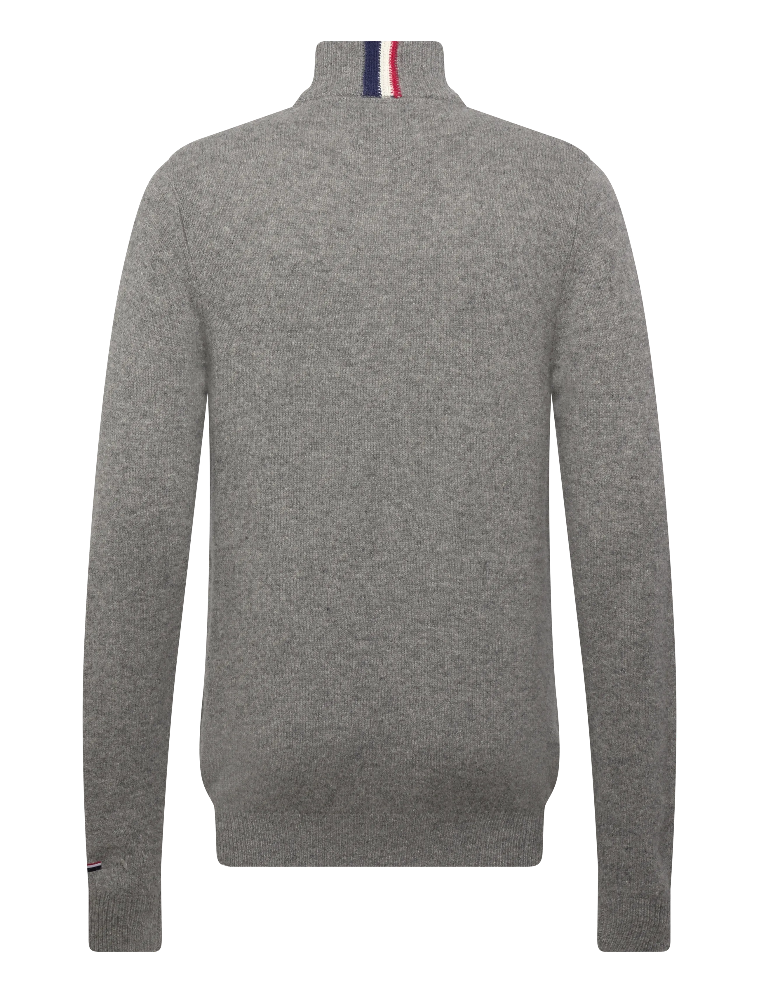 U.S. Polo Assn. - KEVIN REG LW HZ USPA M KNIT - pullover mit halbem reißverschluss - grey melange - 1
