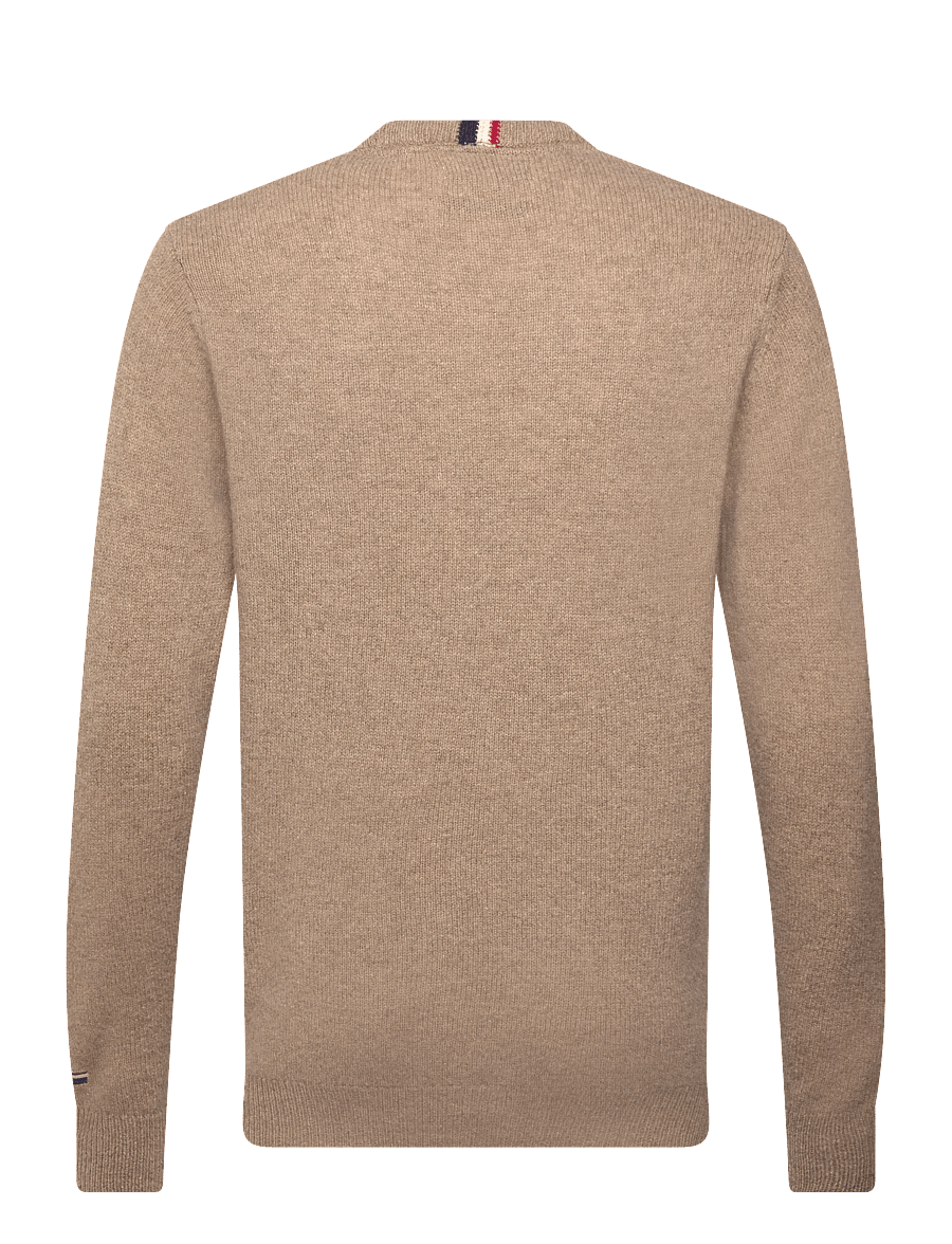 U.S. Polo Assn. - KETIL REG LW USPA M KNIT - round necks - brown melange - 1