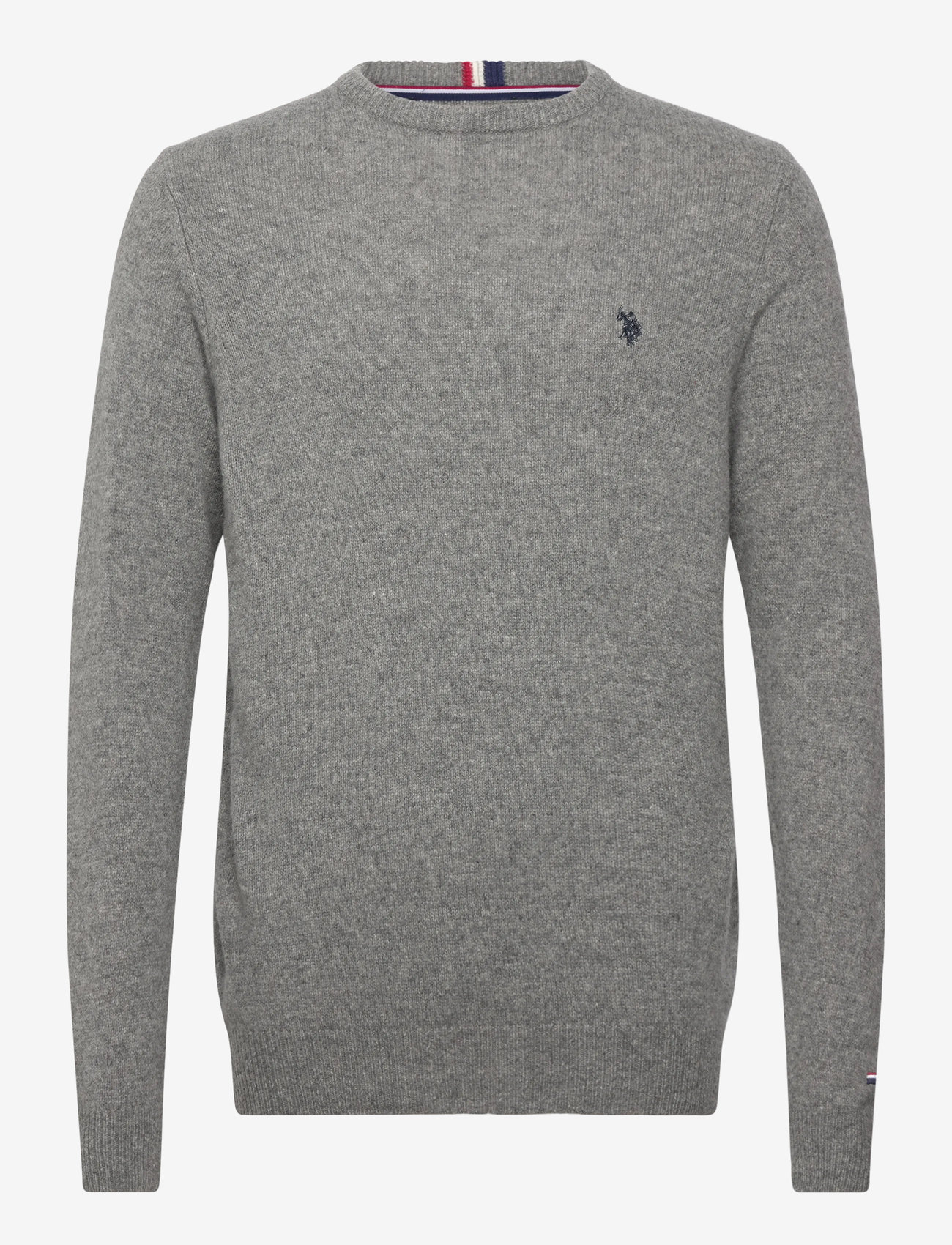 U.S. Polo Assn. - KETIL REG LW USPA M KNIT - rundhalsad - grey melange - 0