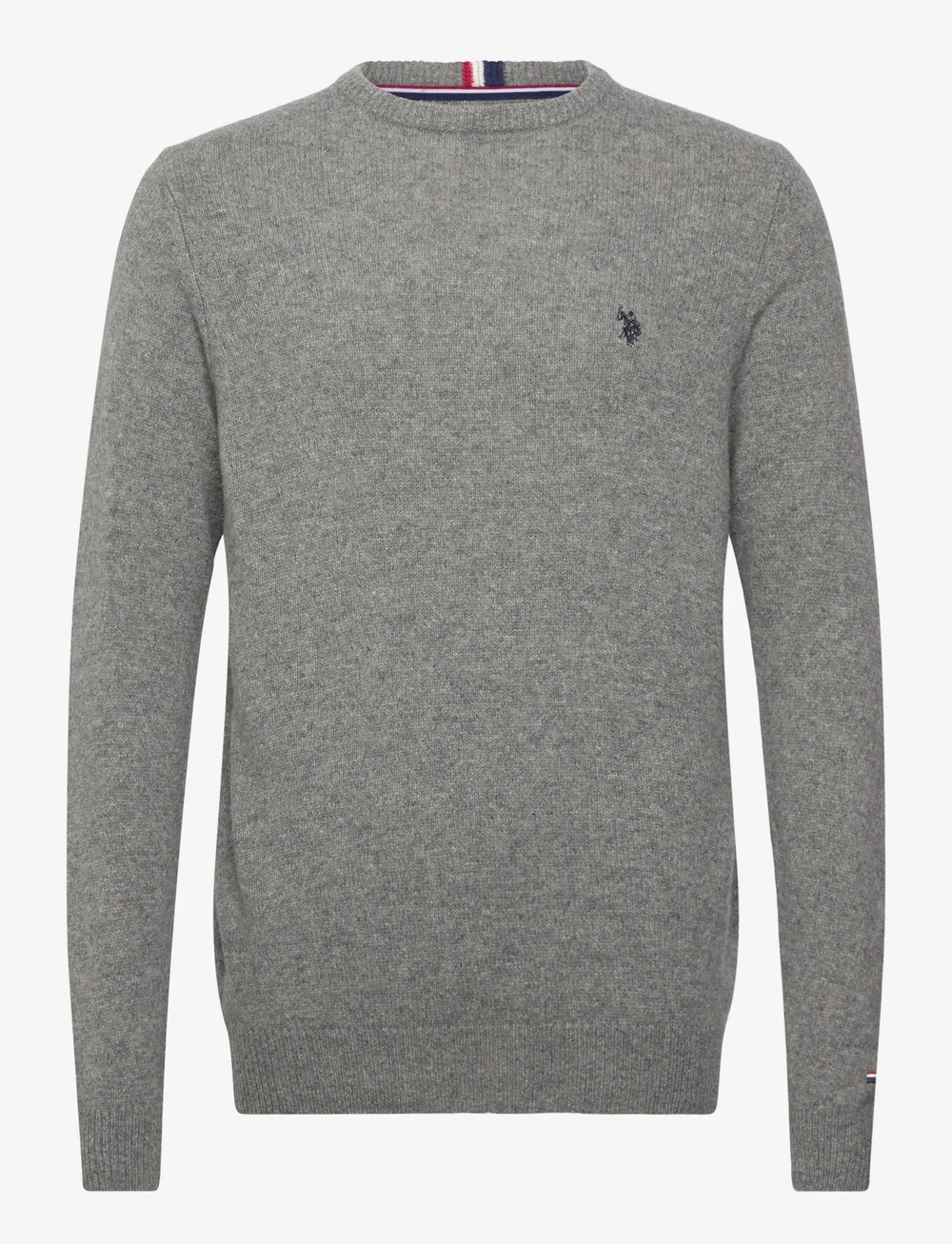 U.S. Polo Assn. - KETIL REG LW USPA M KNIT - rund hals - grey melange - 0