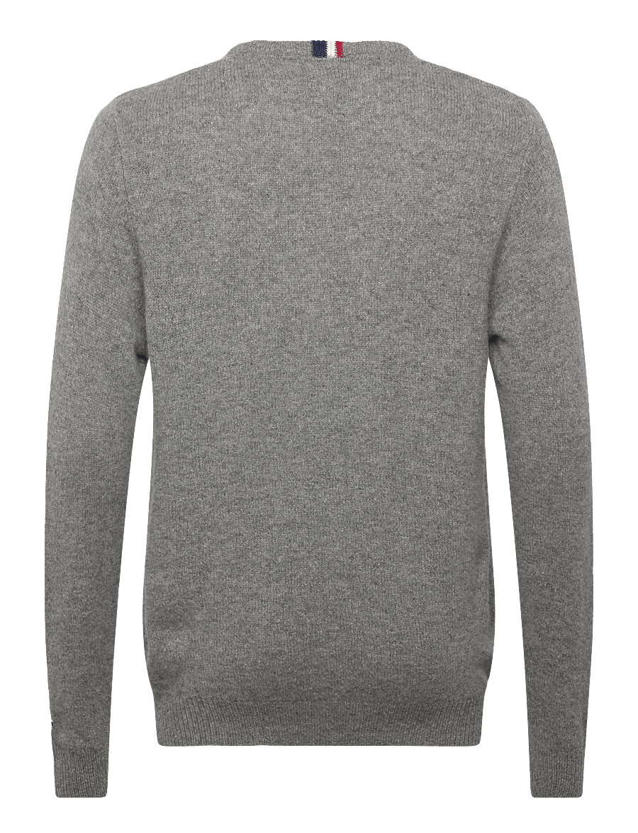 U.S. Polo Assn. - KETIL REG LW USPA M KNIT - round necks - grey melange - 1