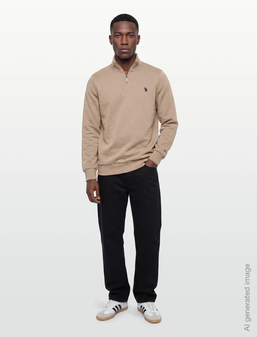 U.S. Polo Assn. - KURT REG HZ USPA M SWEAT - sweatshirts - 16-1104tcx crockery - 0
