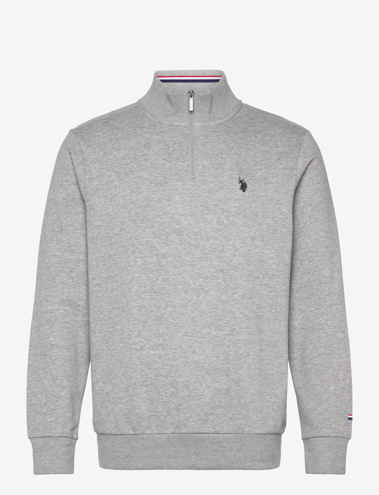 U.S. Polo Assn. - KURT REG HZ USPA M SWEAT - kollektioner - grey melange - 0