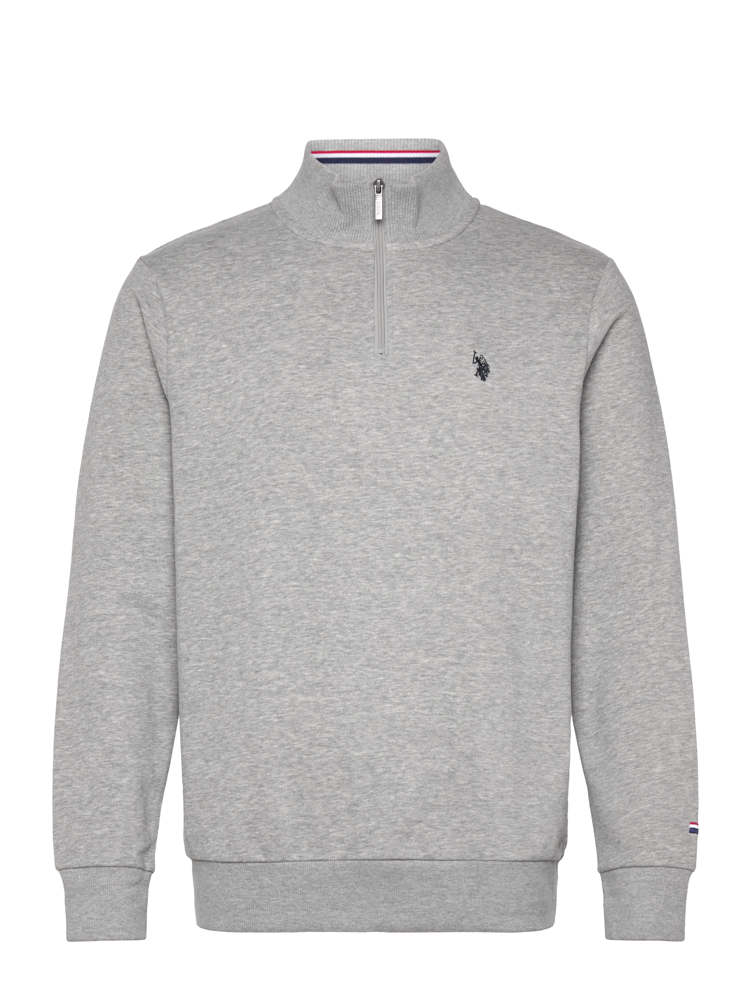 U.S. Polo Assn. KURT REG HZ USPA M SWEAT - Sweatshirts - GREY MELANGE / grey