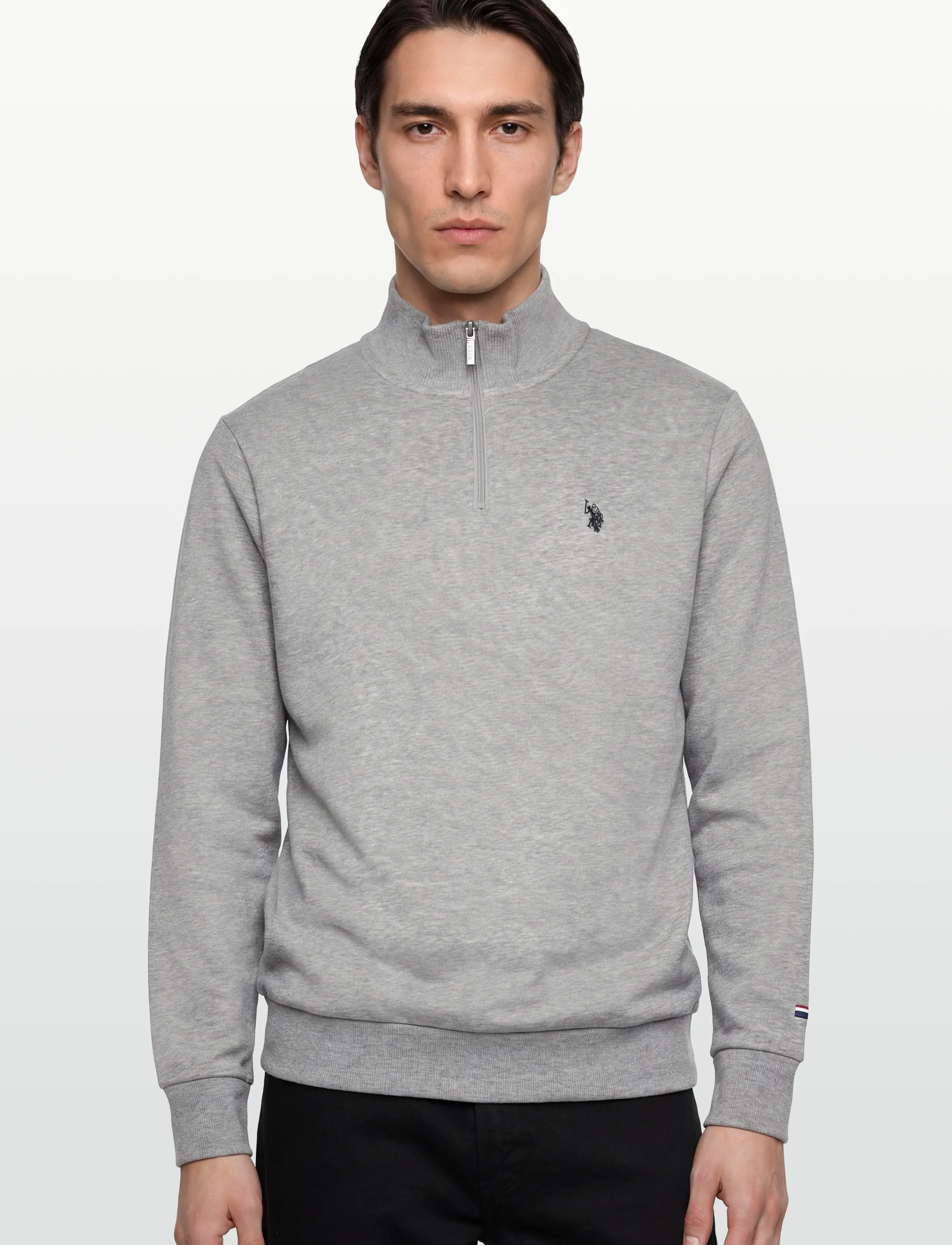 U.S. Polo Assn. - KURT REG HZ USPA M SWEAT - hettupeysur - grey melange - 3
