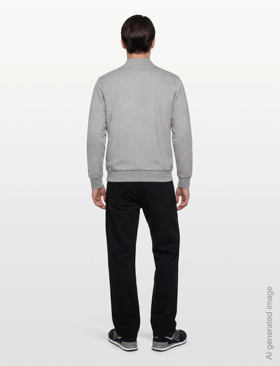 U.S. Polo Assn. - KURT REG HZ USPA M SWEAT - sweatshirts - grey melange - 4