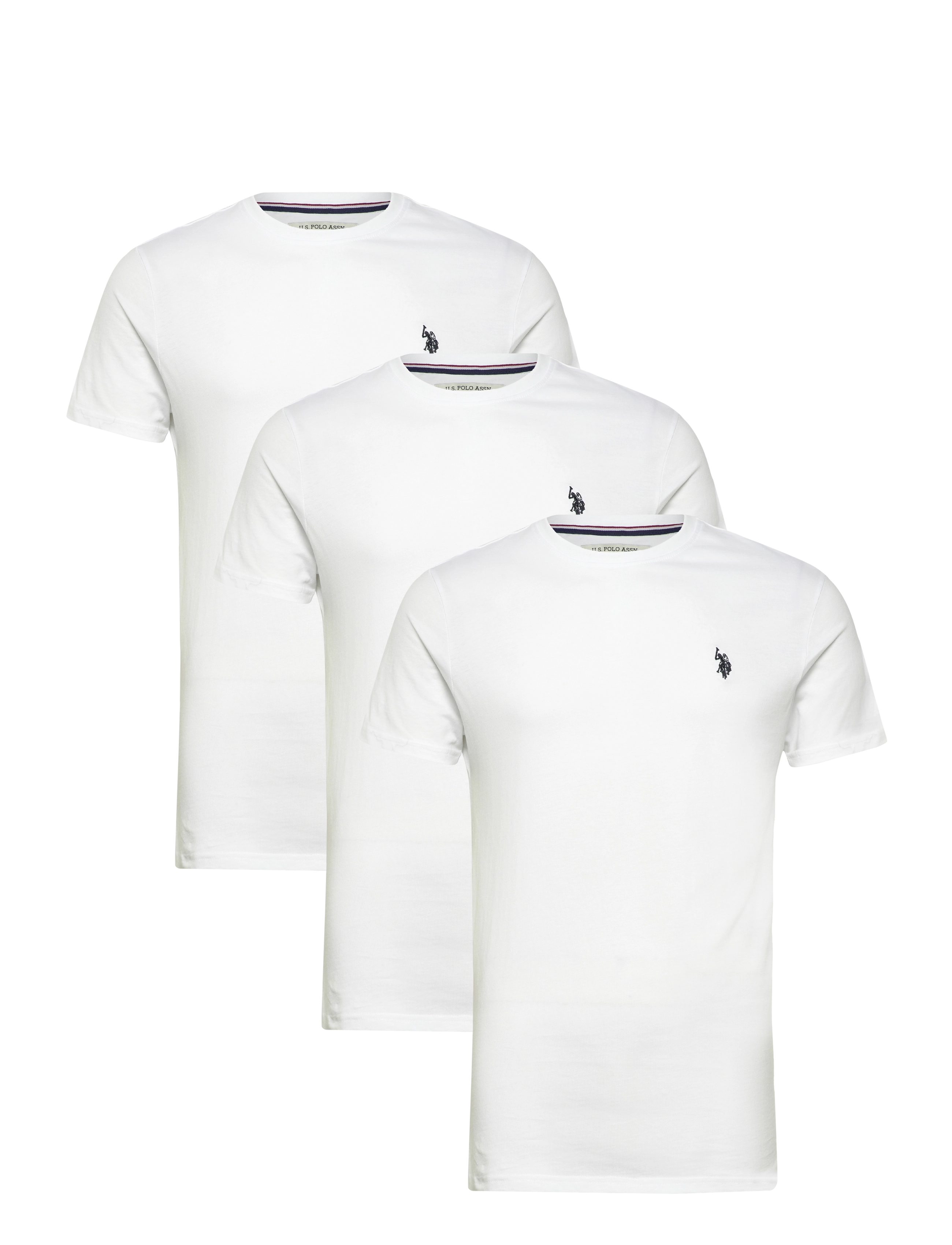 U.S. Polo Assn. USPA T-Shirt Arjun 3-Pack - Tøj - 11-0601TCX WHITE / white